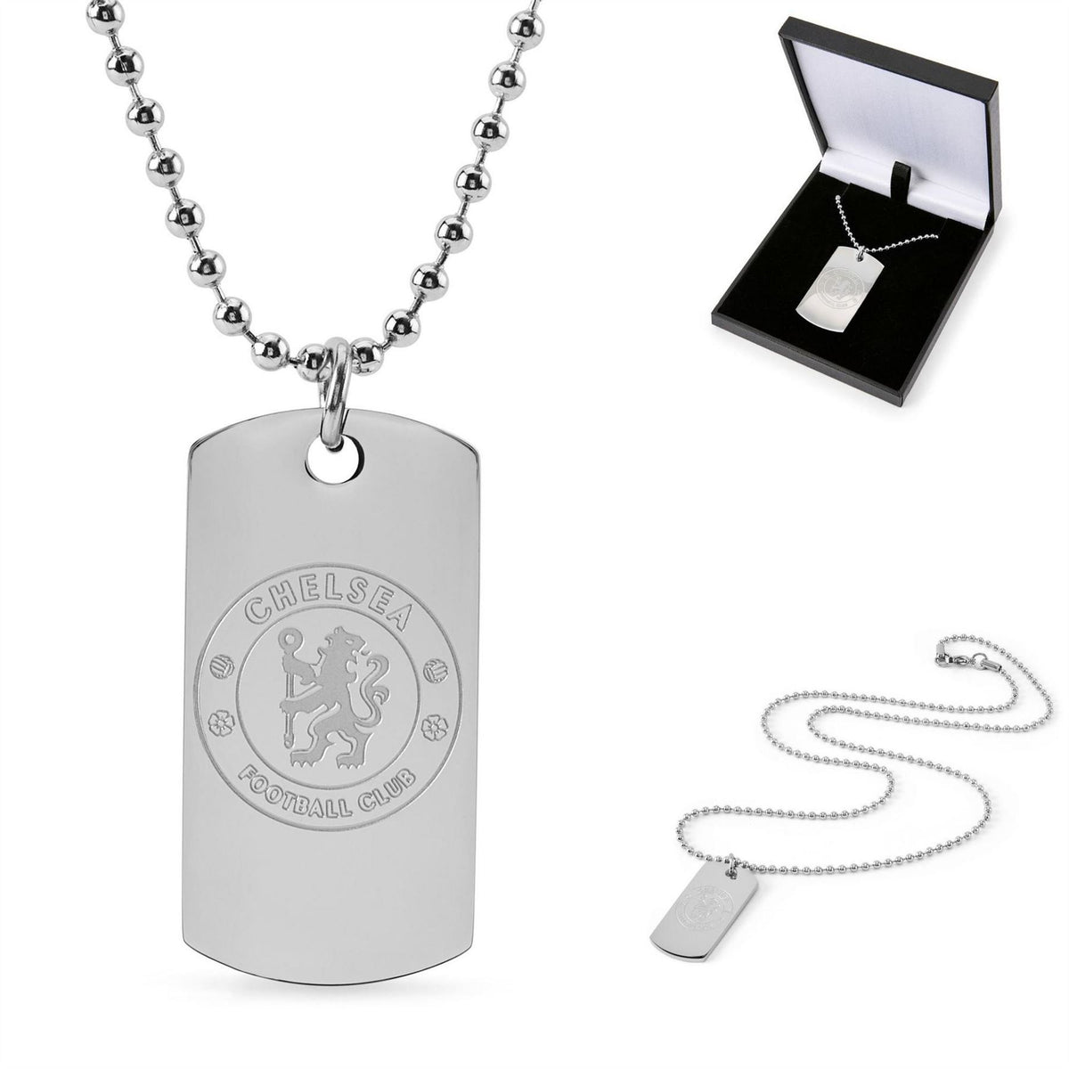 Team Officially Licensed Stainless Steel Dog Tag And Ball Chain