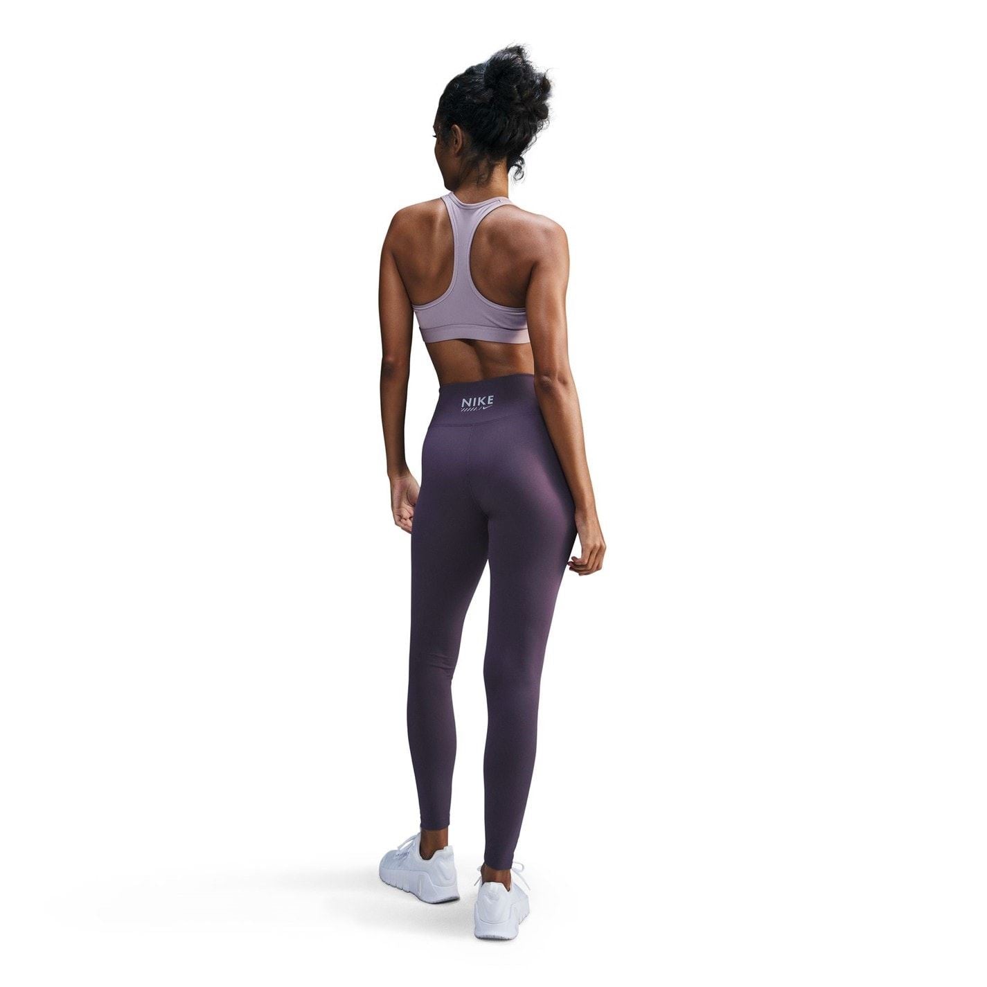 Nike One High Rise Solid Patterned Leggings