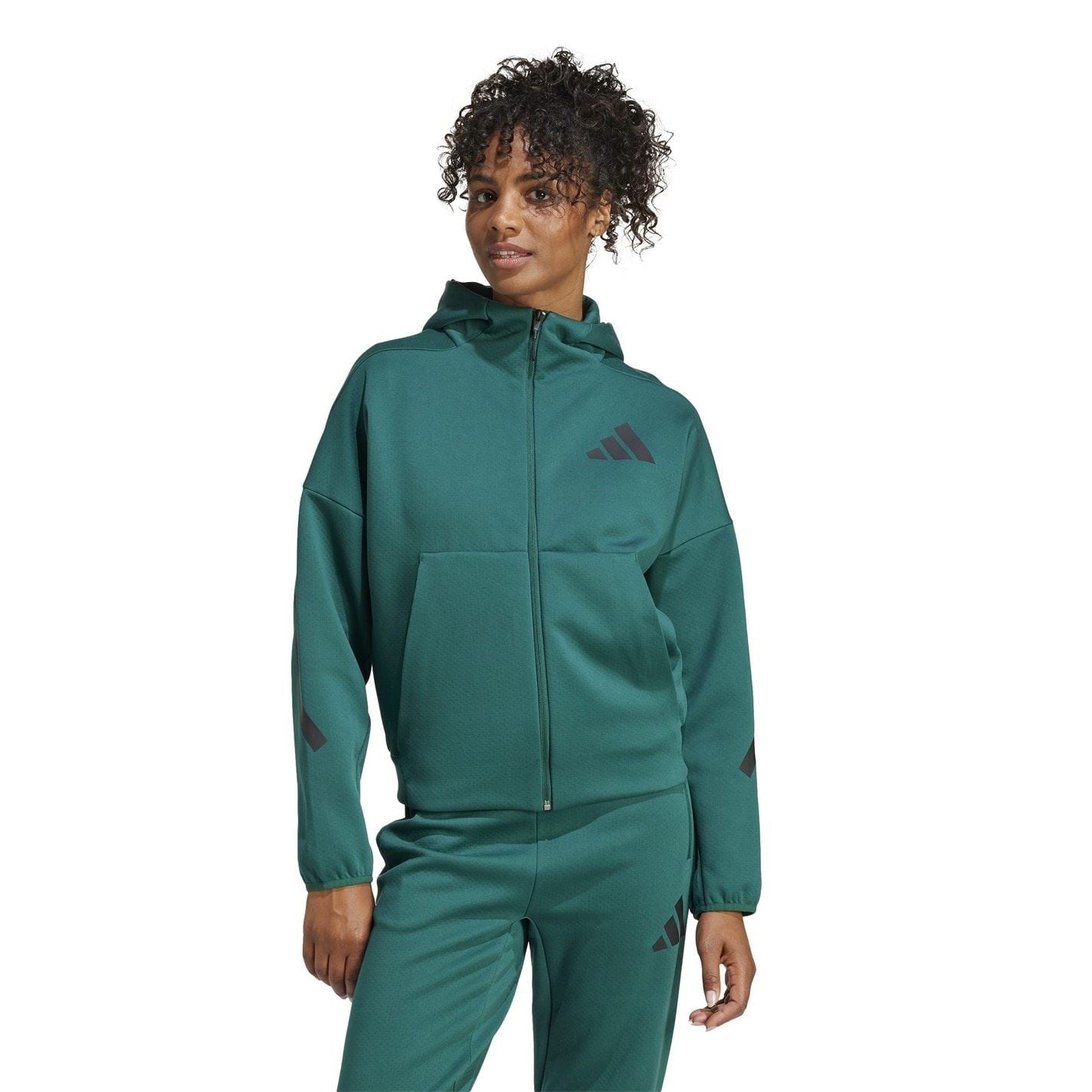 adidas Womens Z.n.e. Full Zip Hoodie