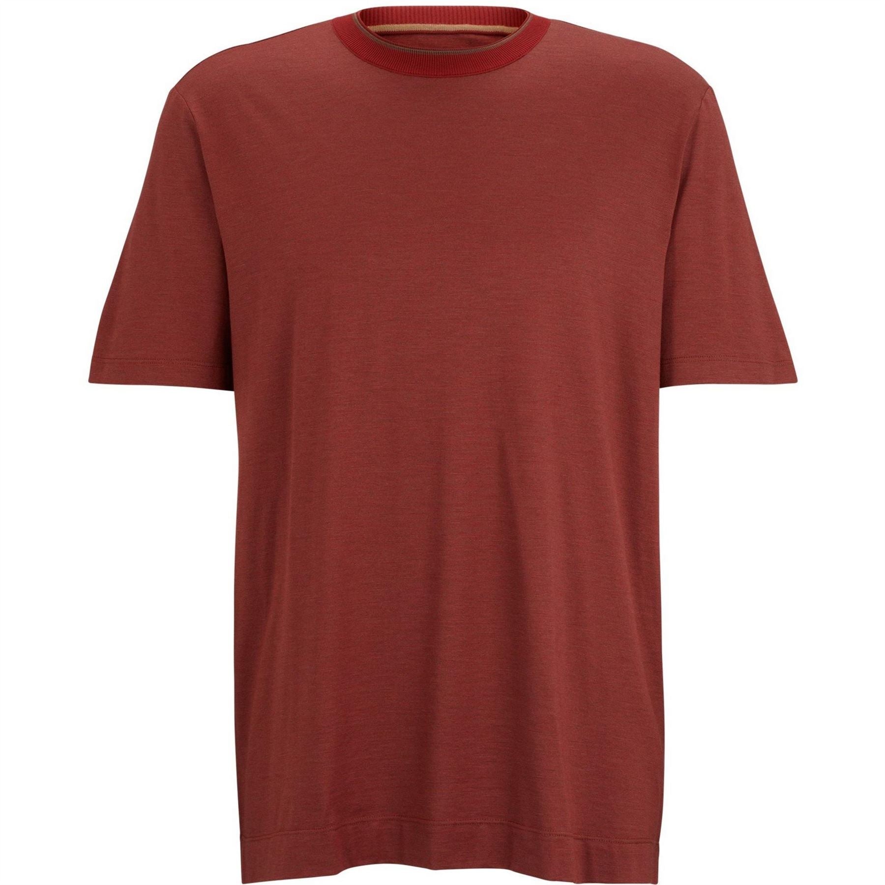 Boss Tesar Mock Neck Regular Fit T-Shirt