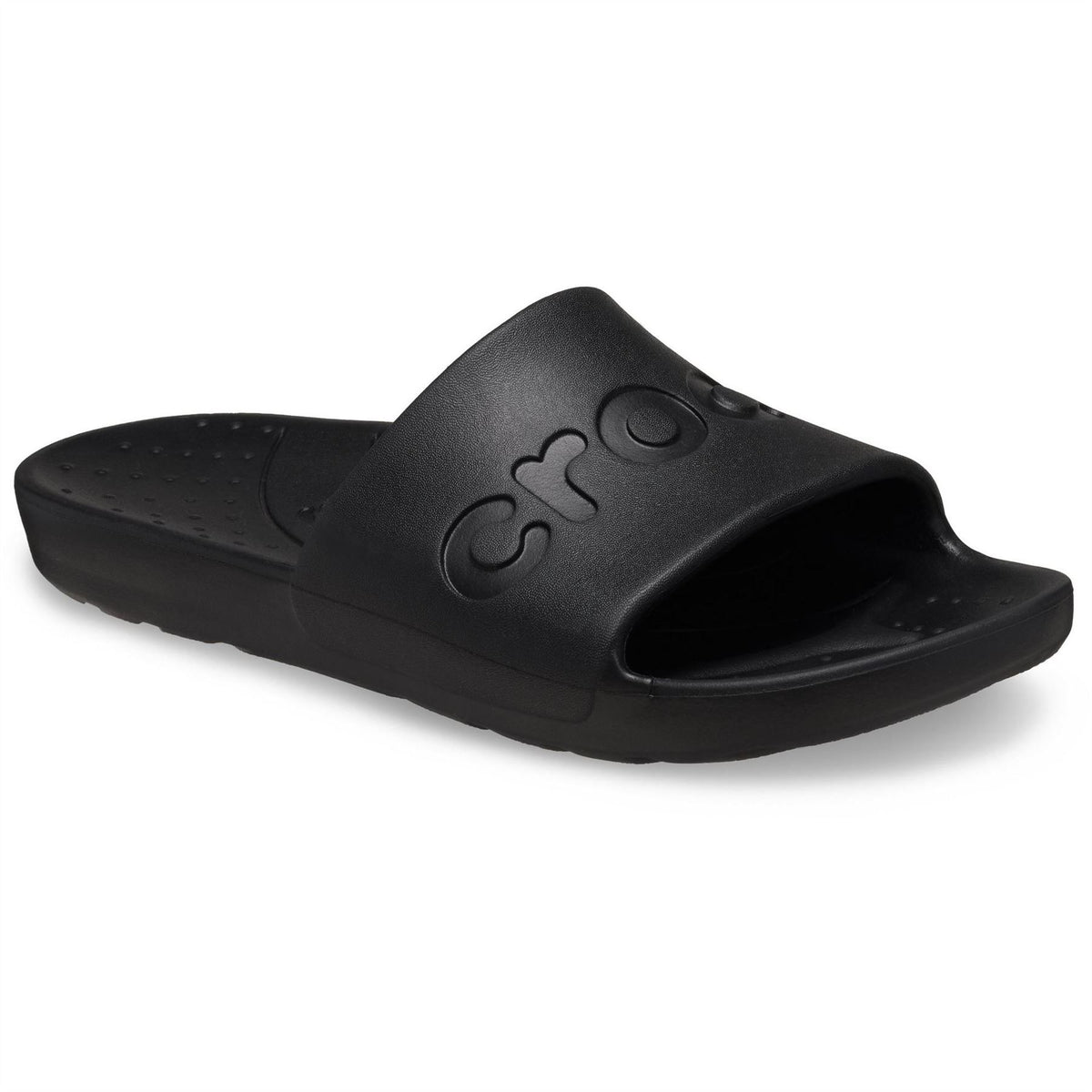 Crocs Logo Print Flatform Slides