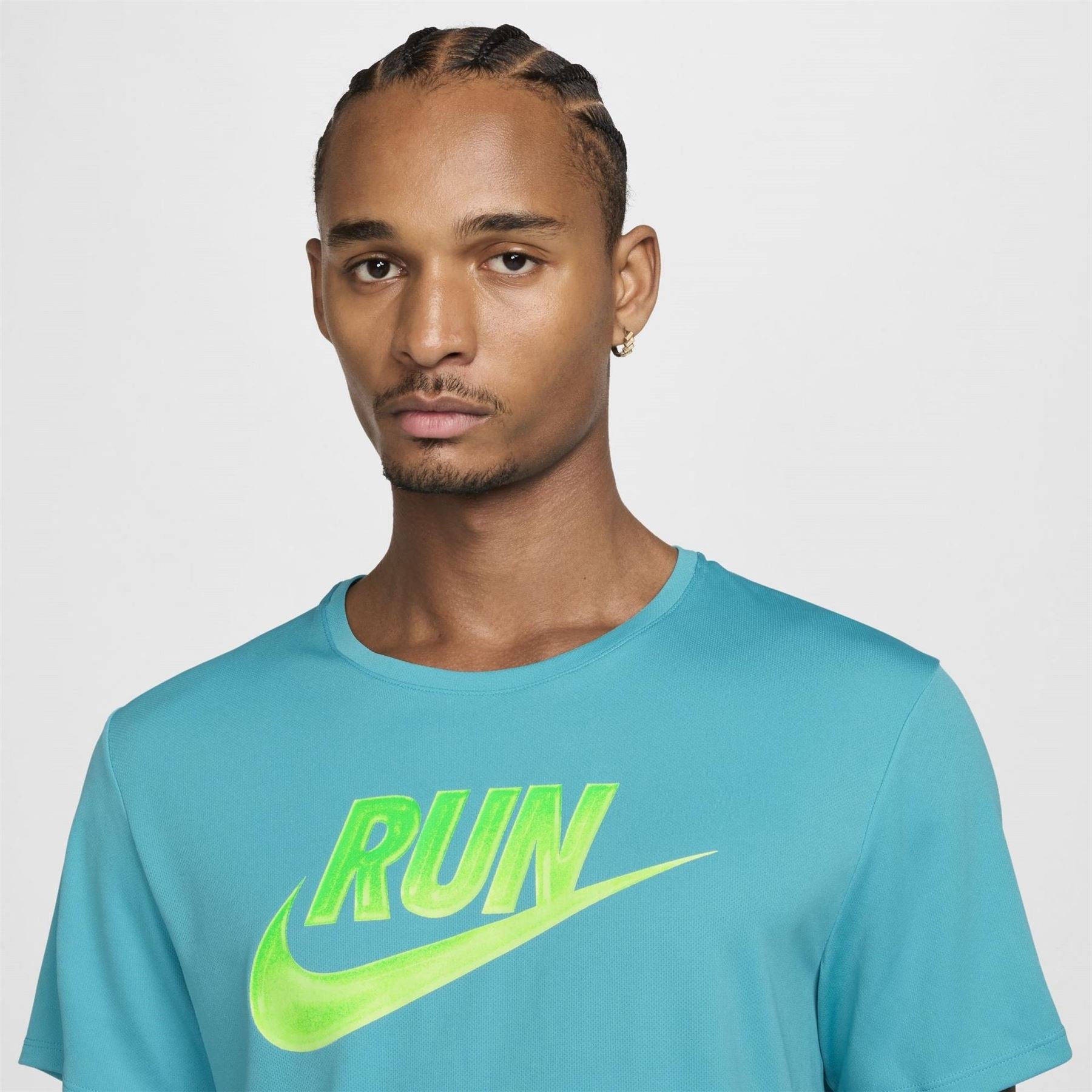 Nike Run Regular Fit Lettering Athletic Top