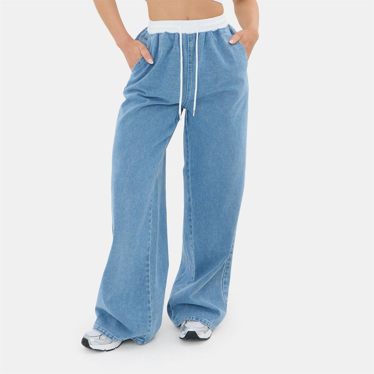 I Saw It First Waistband Denim Jogger