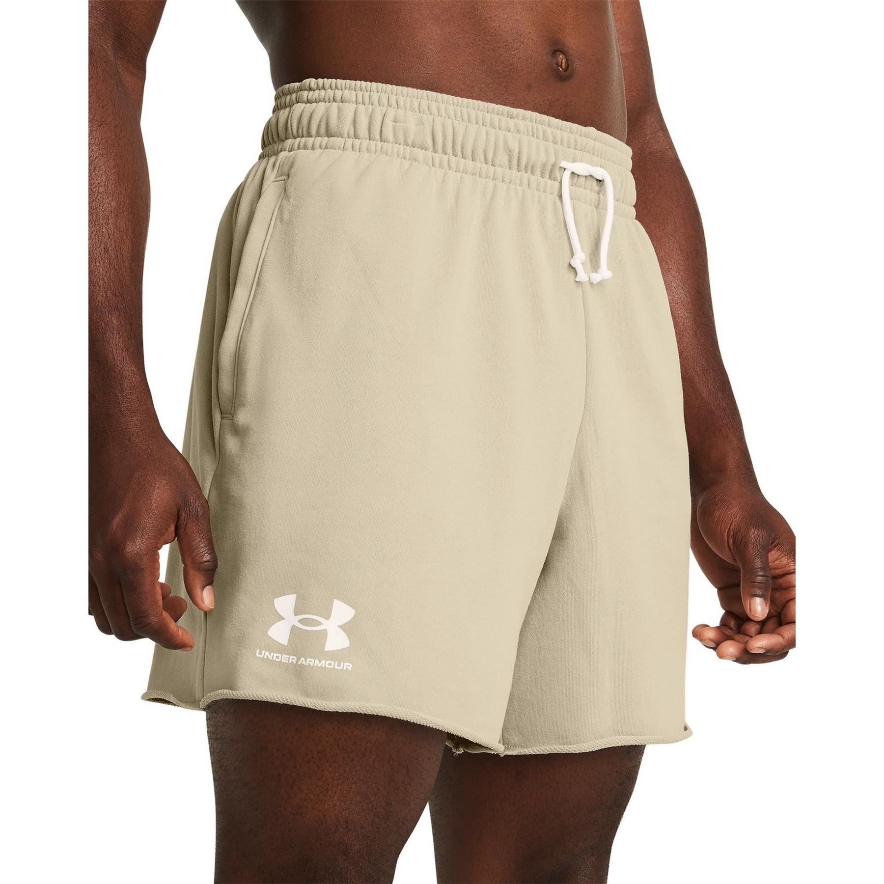 Under Armour Mens Rival Terry 6 Inch Shorts