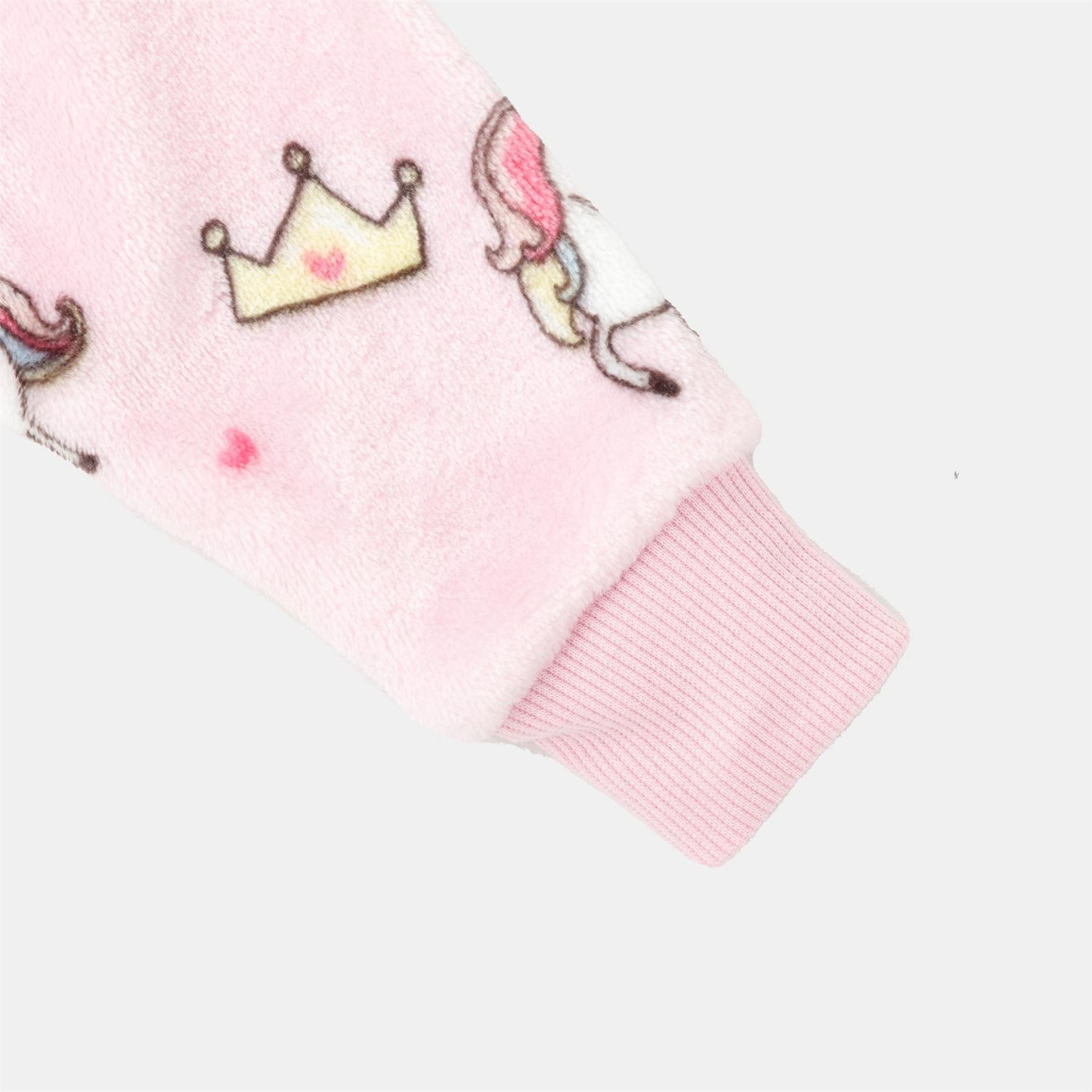 Star Fleece Onesie Infant Girls Unicorn Print