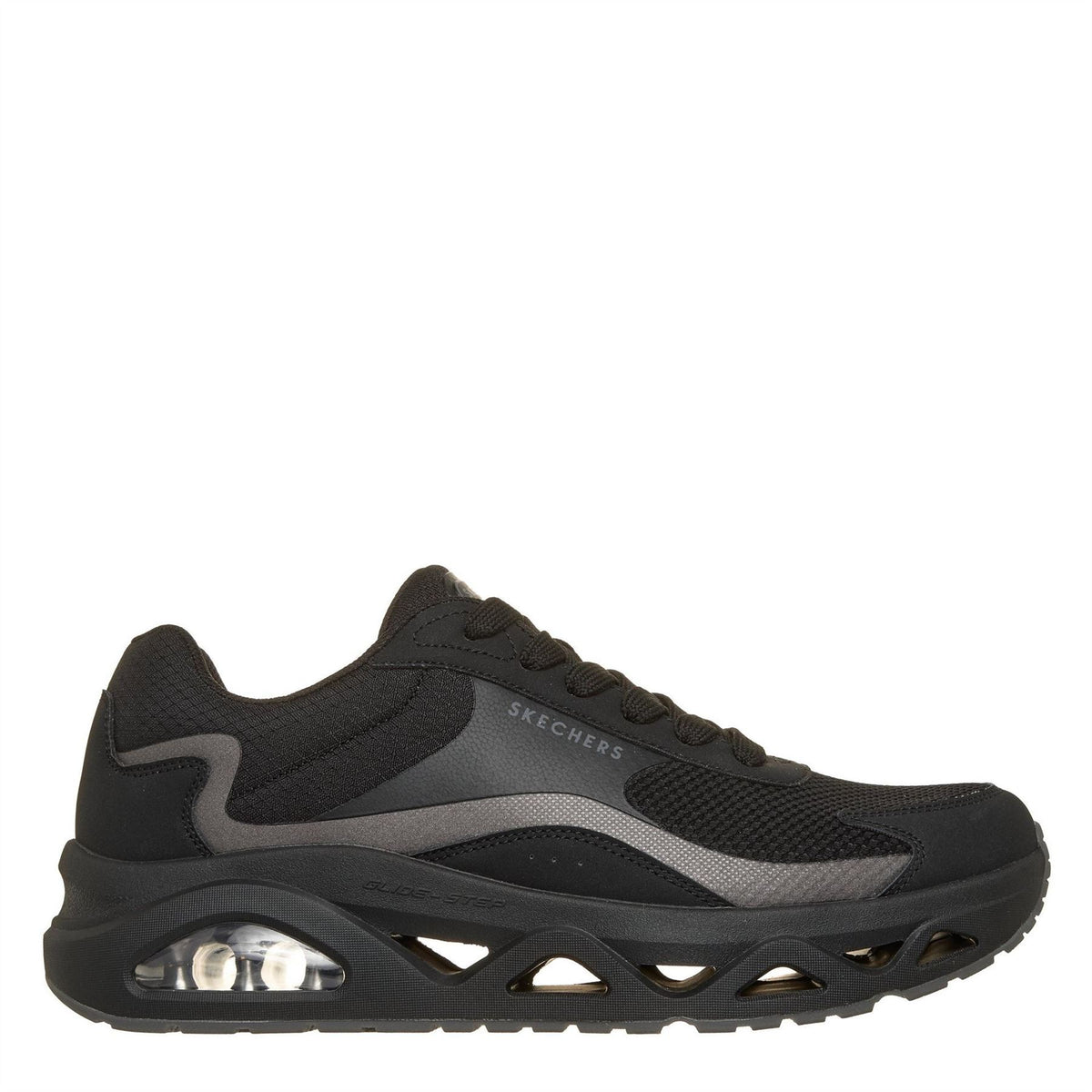 Skechers Uno GS Lace-Up Sneakers with Built-In Heel