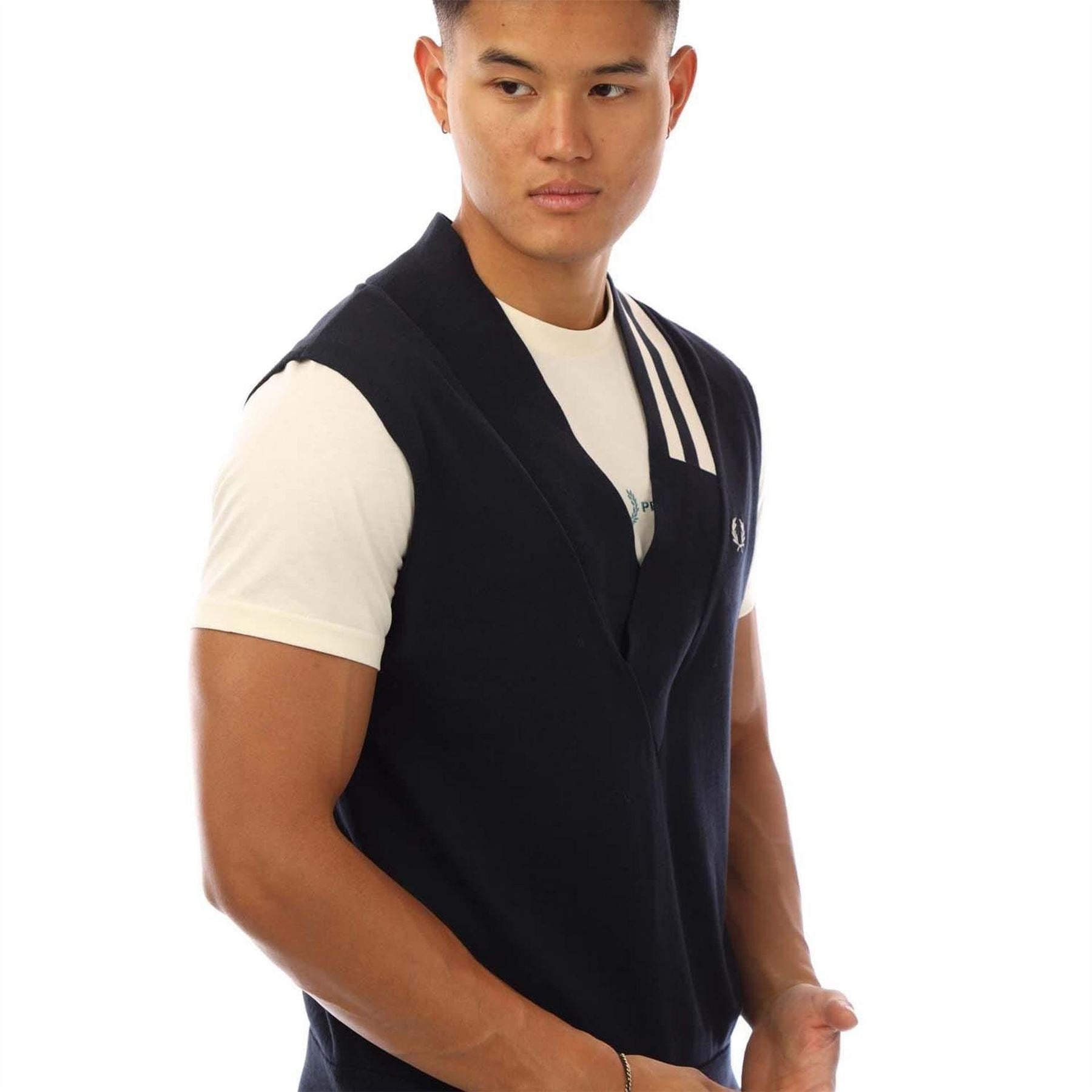 Fred Perry Neck Broken Tipped Tank Top