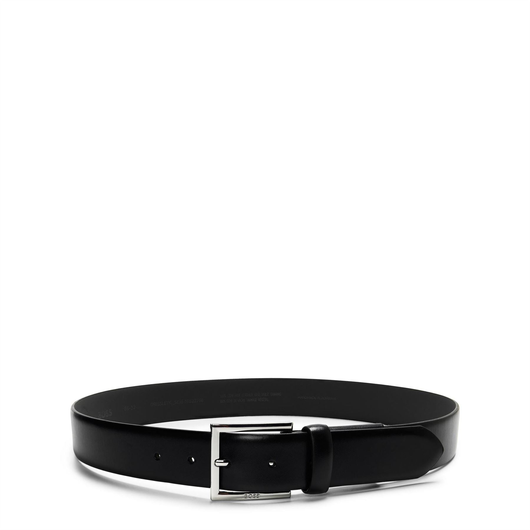 Boss Sz35 10212707 01 Leather Belt Mens