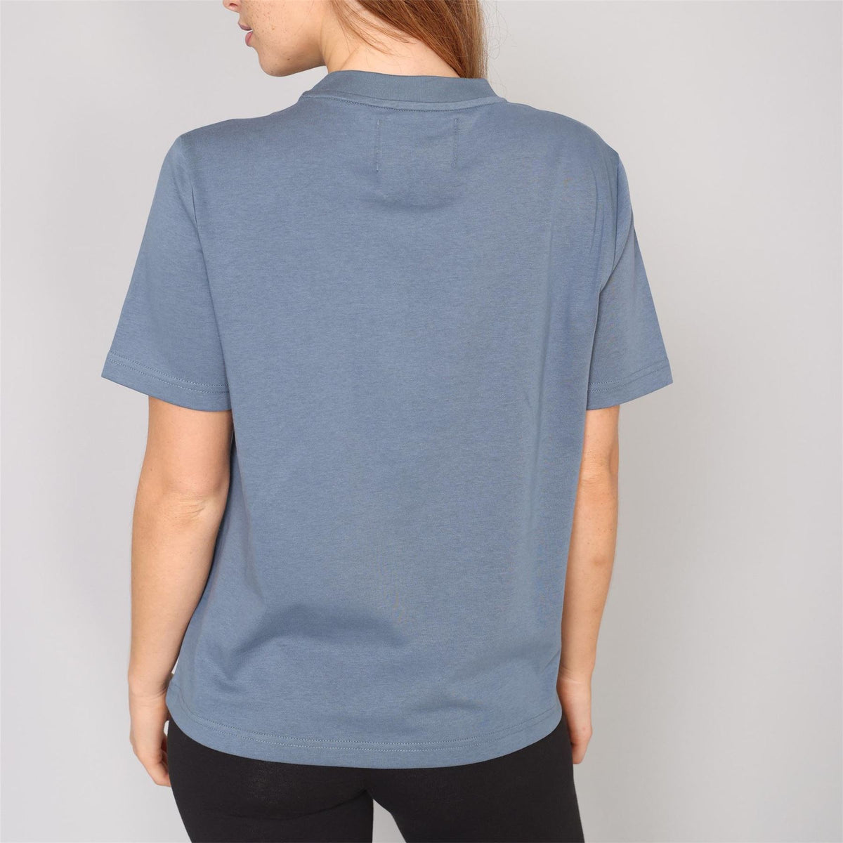 Blank Essentials College Lettering Crew Neck Short Sleeve Boyfriend T-Shirt