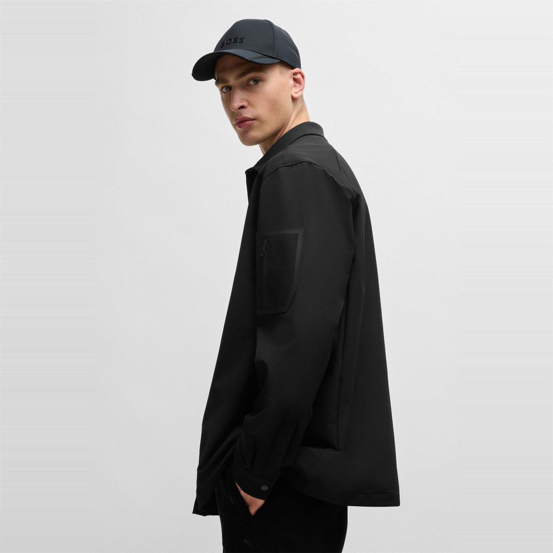 Boss Lite Plain Water Repellent 4 Way Stretch Long Sleeve Shirt