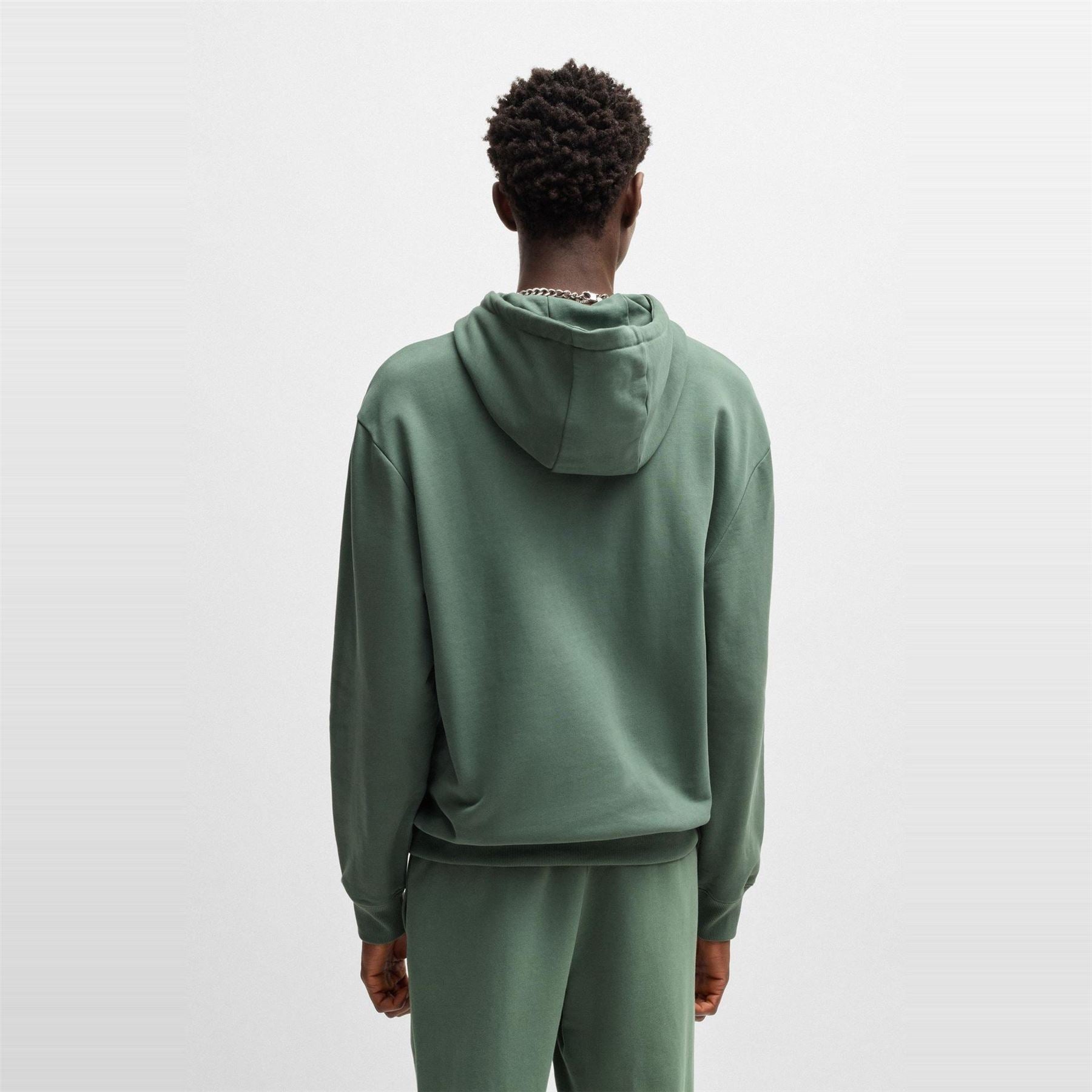 Hugo Hooded Relaxed Fit Long Sleeve Sweatshirt