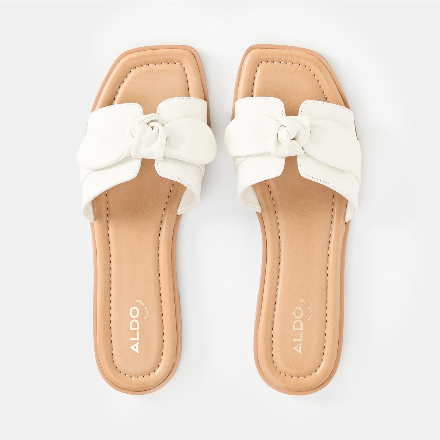 Aldo Open Toe Flat Heel Slide Sandals