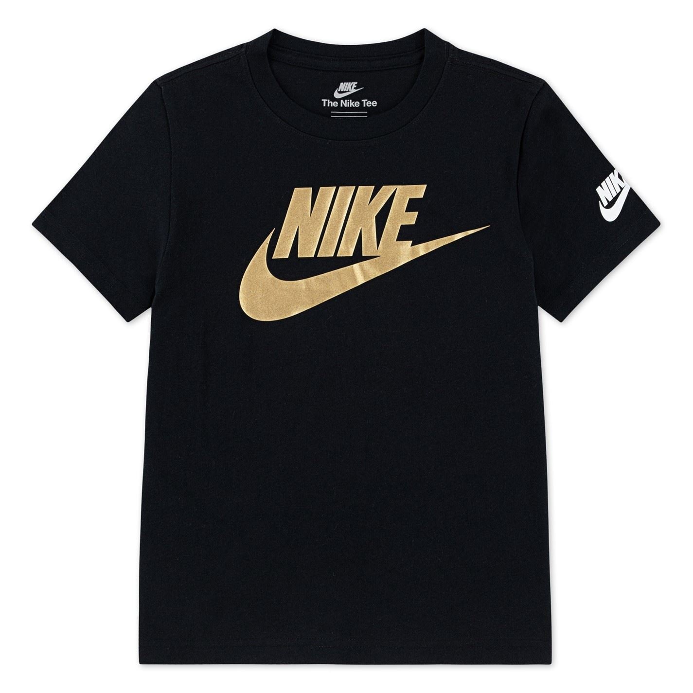 Nike Futura Crew Neck Ribbed Collar Short Sleeve T-Shirt
