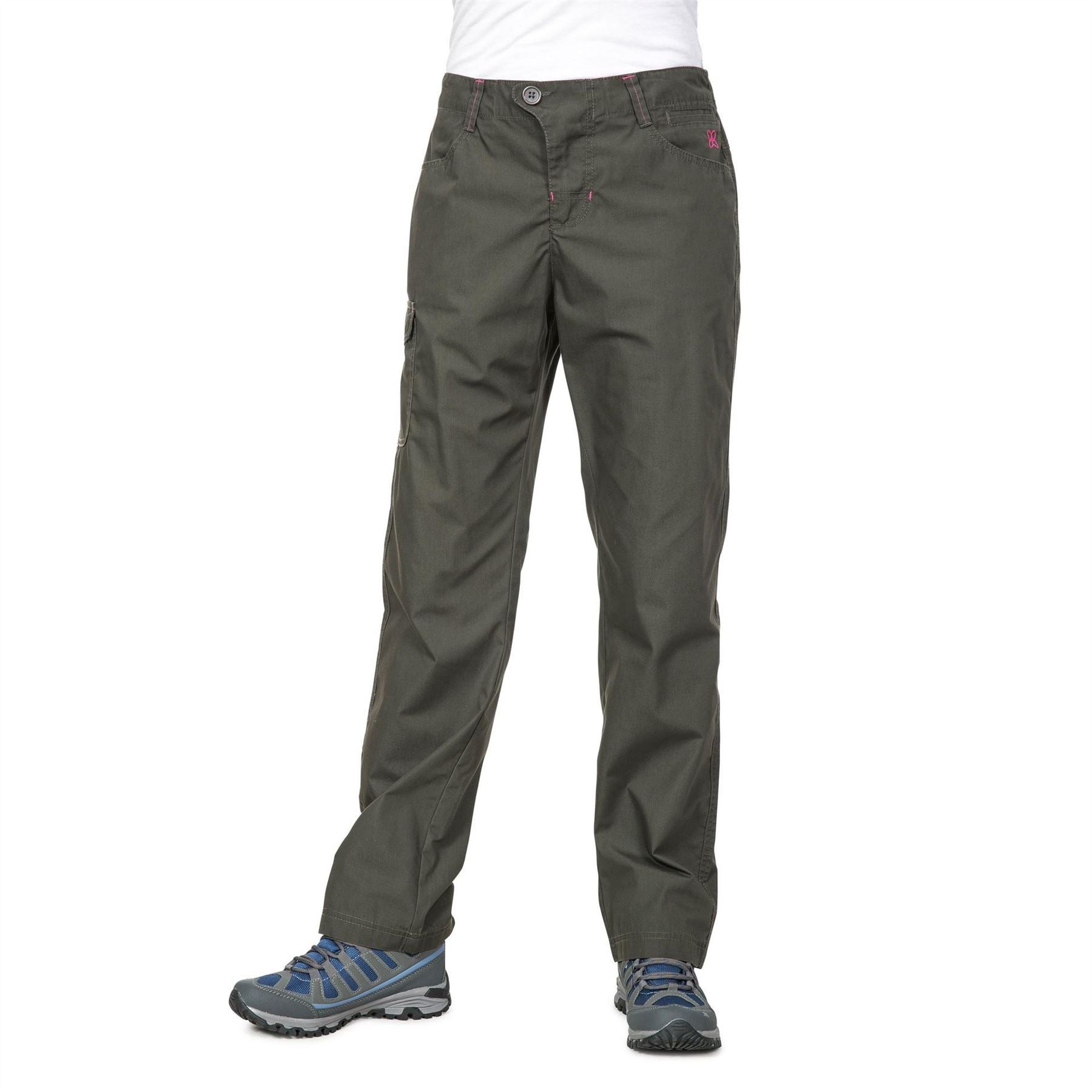 Trespass Rambler Solid Patterned Straight Cargo Trousers