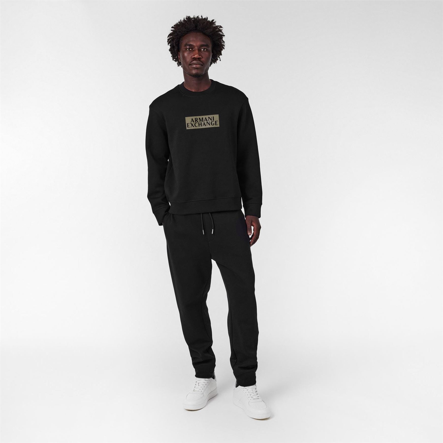Armani Exchange Exchange Solid Patterned Slim Joggers