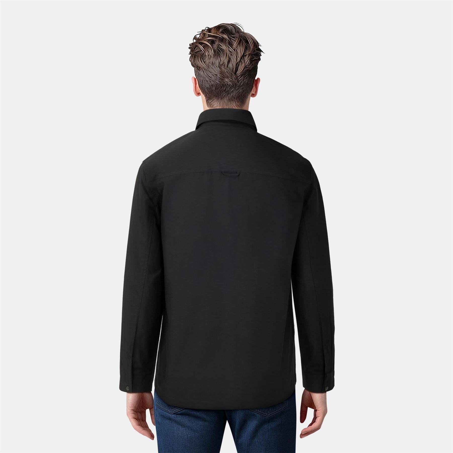 Lyle and Scott Cotton Long Sleeve Zip Overshirt
