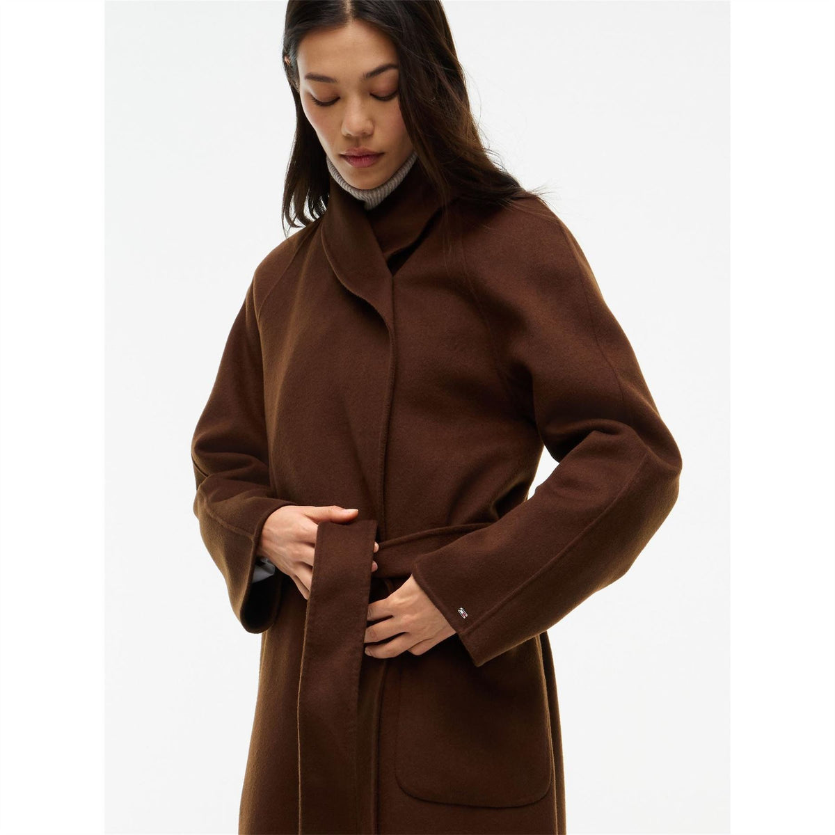 Tommy Hilfiger Blt Wool Coat Ld64