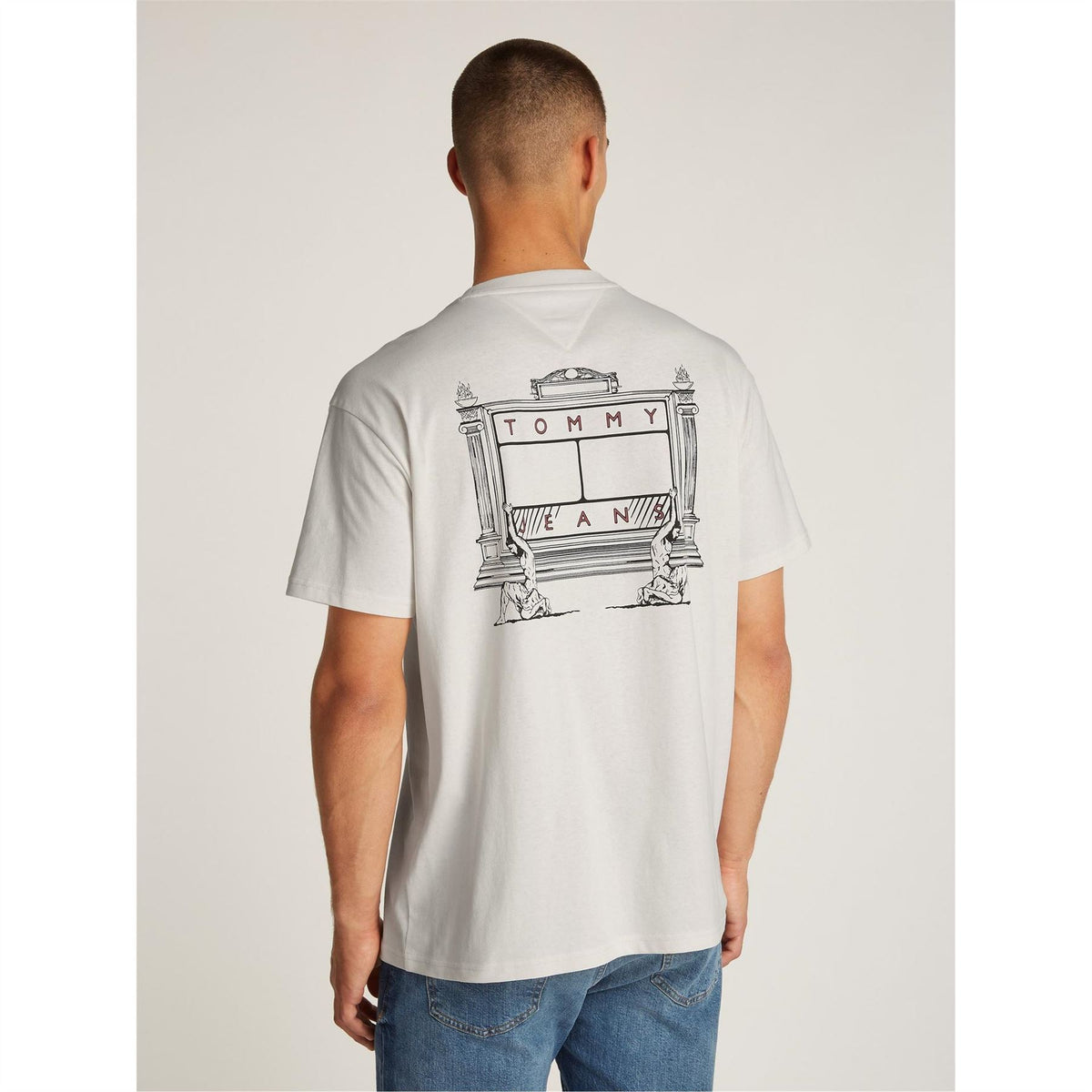 Tommy Jeans Regular Fit Novelty Crew Neck T-Shirt