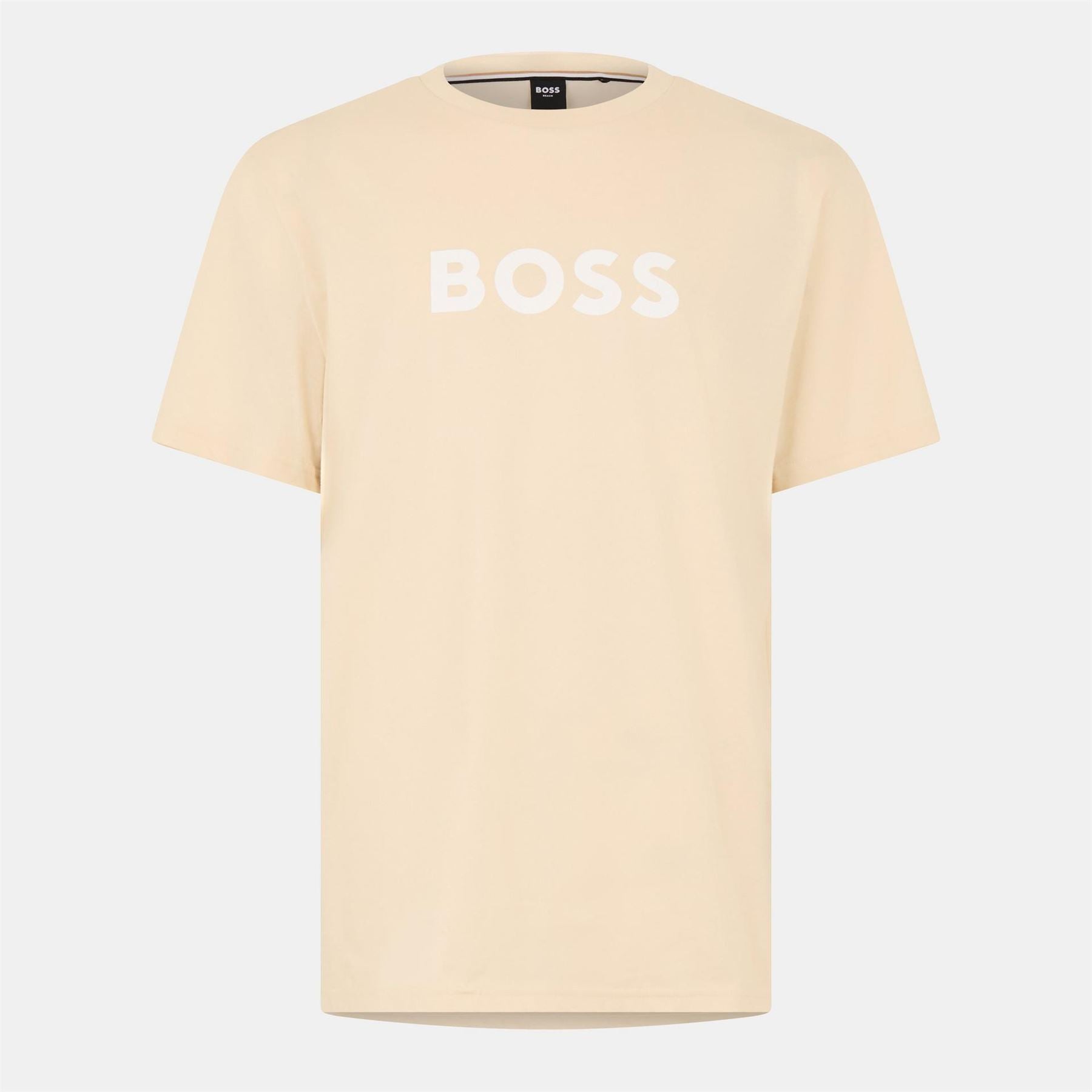 Boss BOSS Bodywear Short Sleeve T Shirt with Logo Print Detail