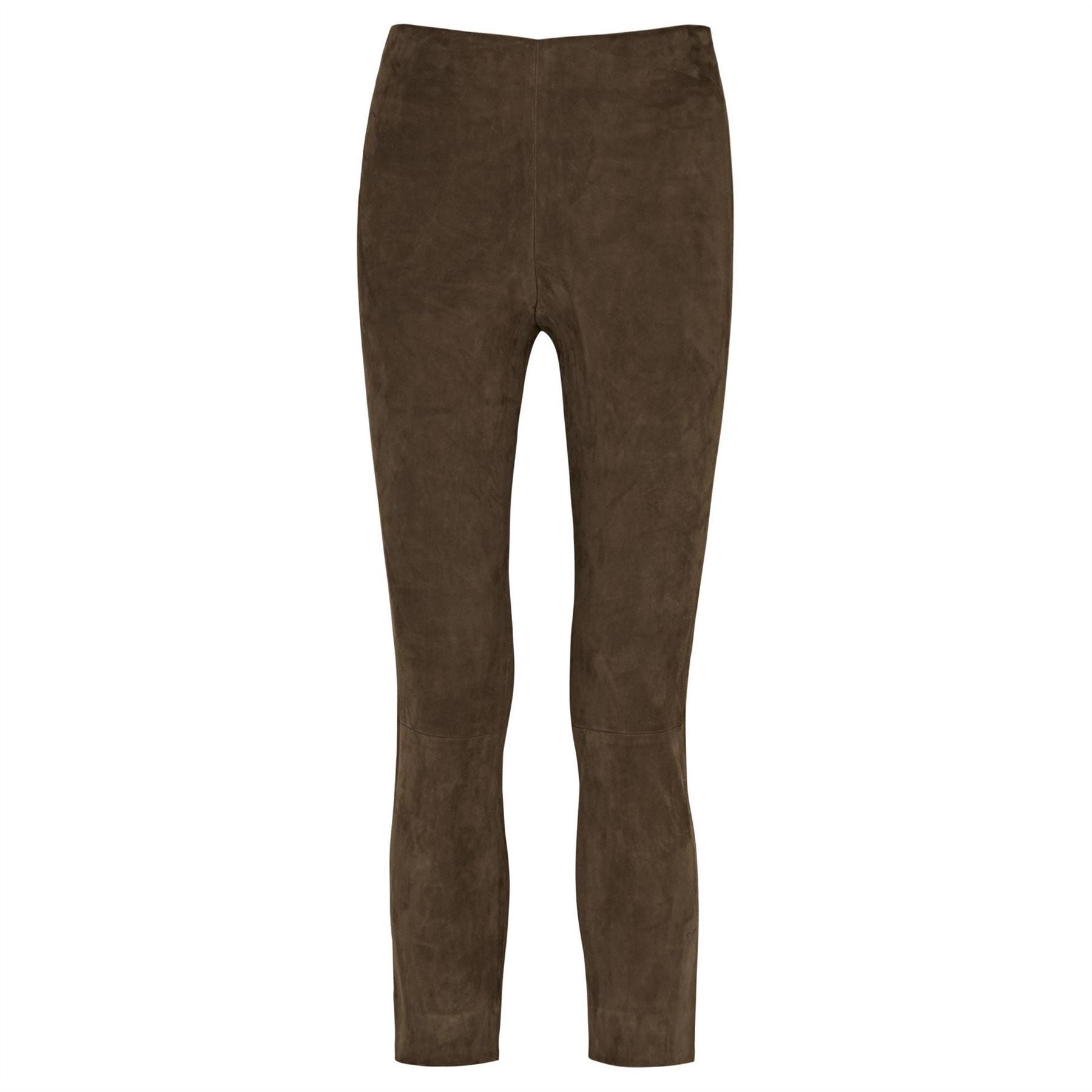 Vince Stretch Suede Split Hem Trou