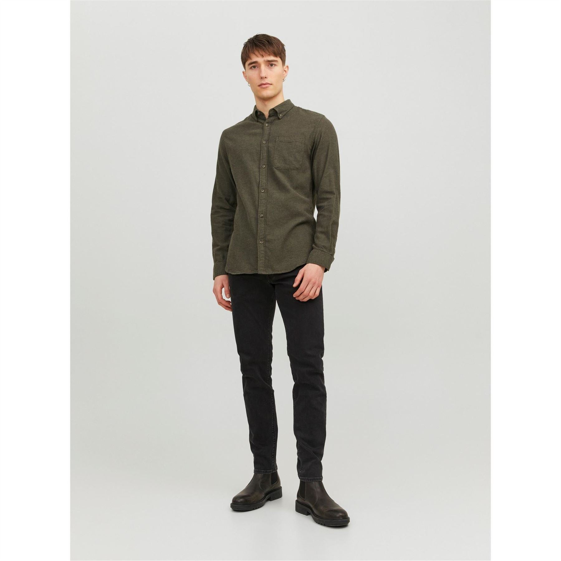 Jack and Jones Slim Fit Long Sleeve Shirt