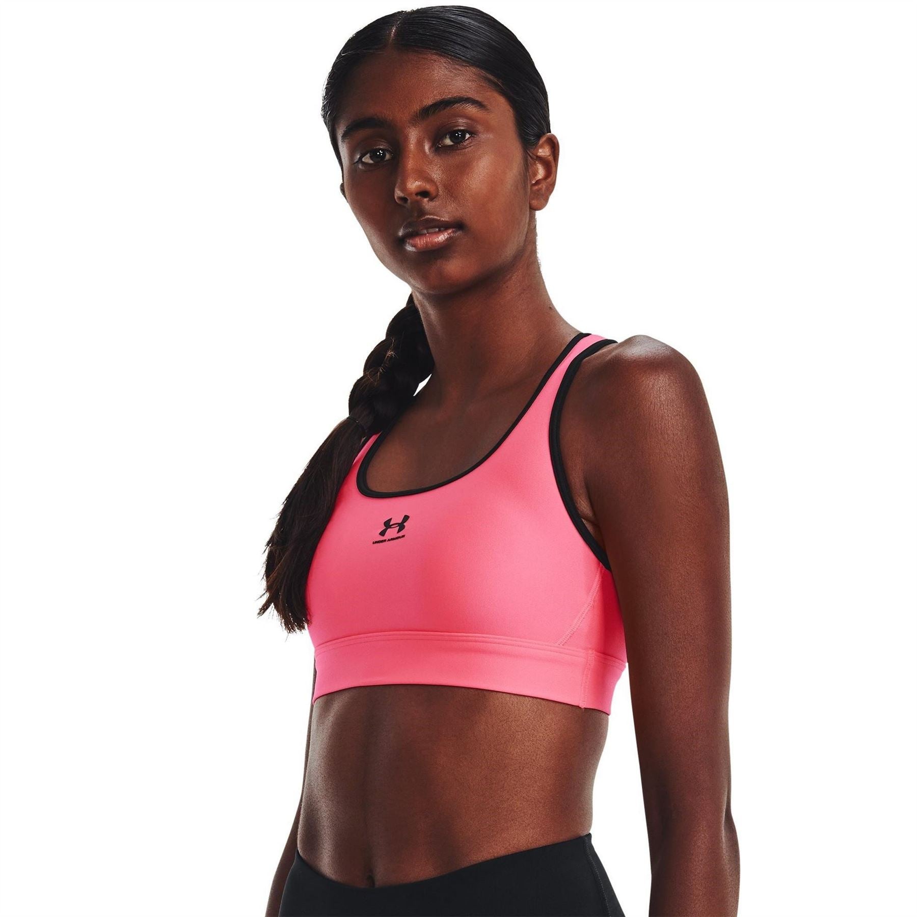 Under Armour Womens Heatgear Armour Mid Padless Sports Bra