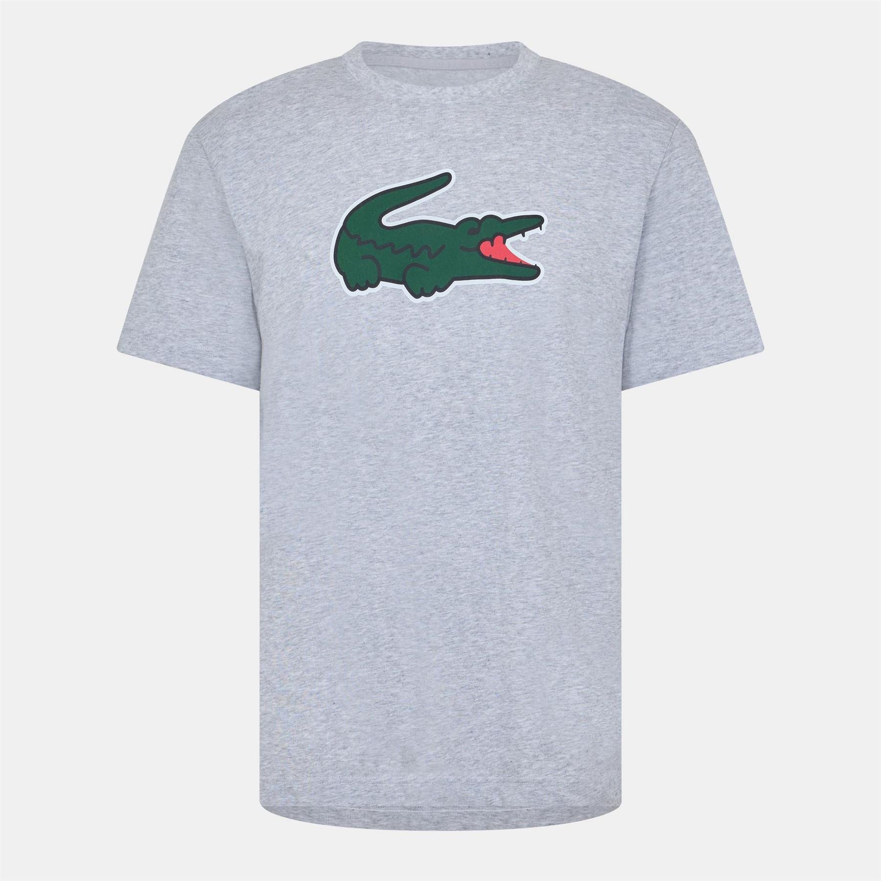 Lacoste Crocodile Print Regular Fit Crew Neck T-Shirt