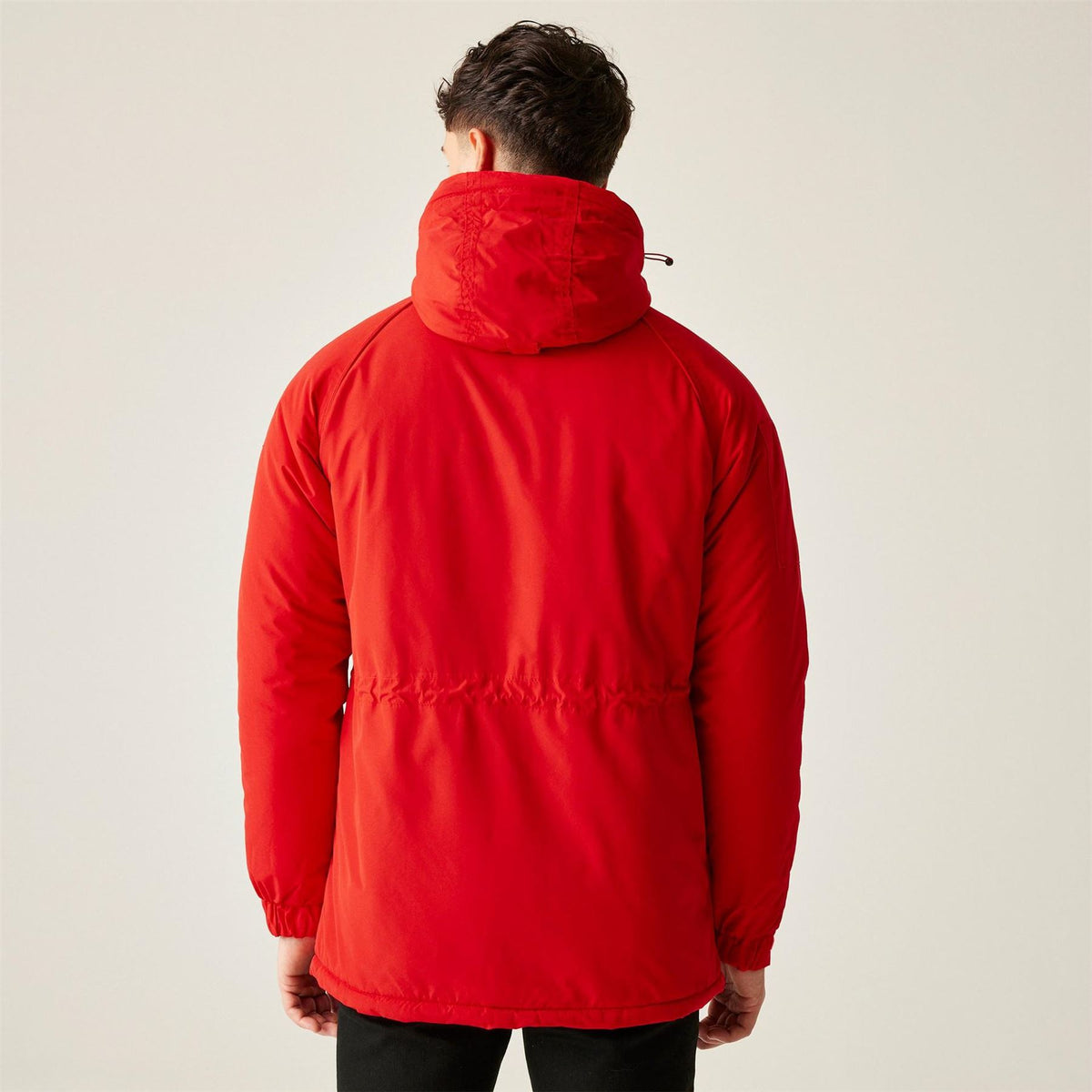 Regatta Salingeriii Solid Patterned Hooded Drawstring Fur Trim Parka Coat
