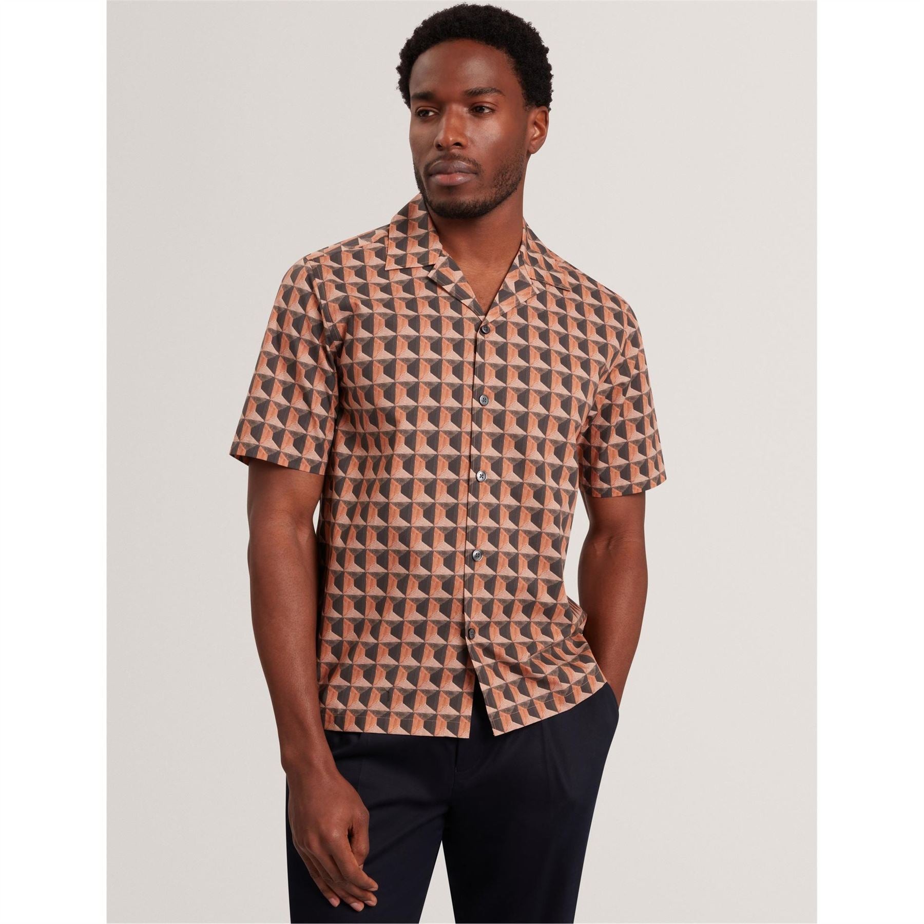Ted Baker Ssrelx Geoshirt Sn62