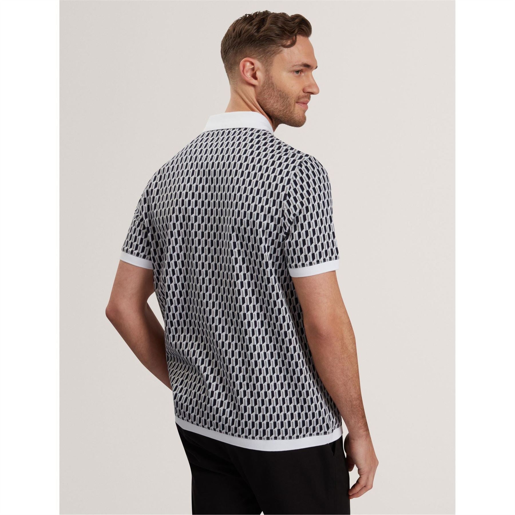 Ted Baker Geo Short Sleeve Polo Shirt