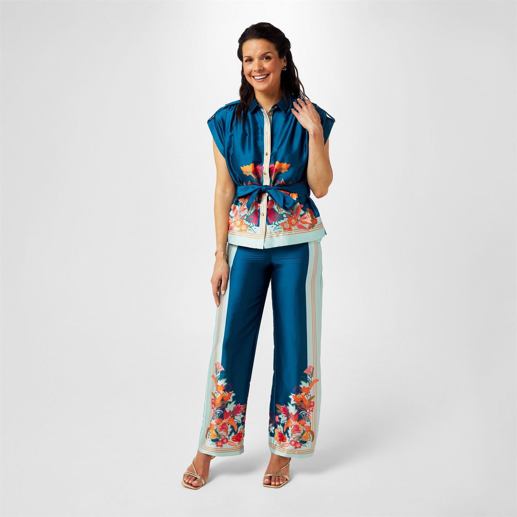Biba Border Print Top