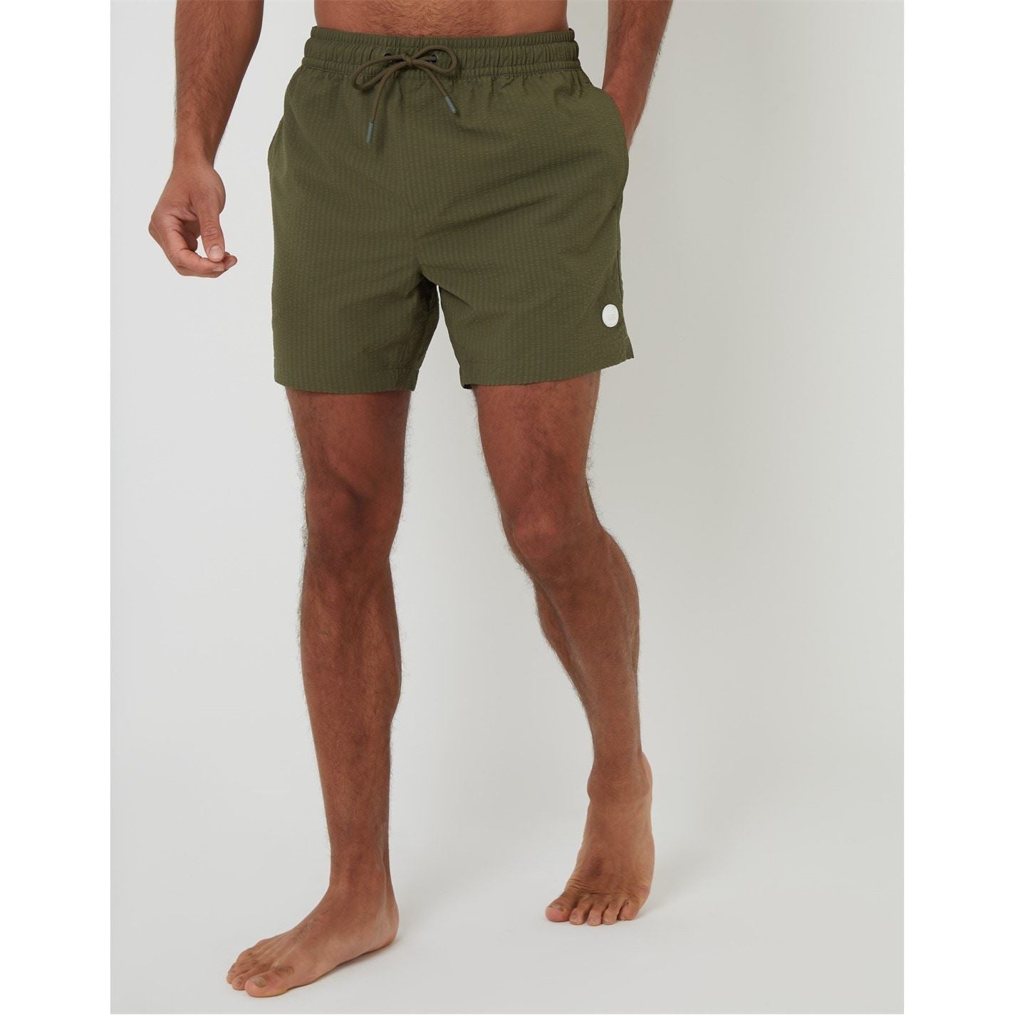 Threadbare Rola Relaxed Fit Textured Swim Shorts