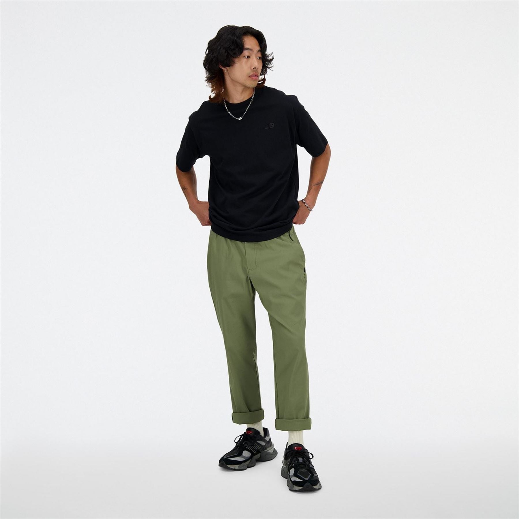 New Balance Twill Straight Leg Trousers