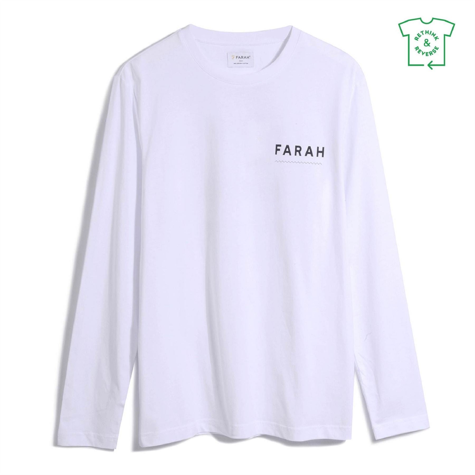 Farah Newland Crew Neck Regular Fit Long Sleeve T-Shirt
