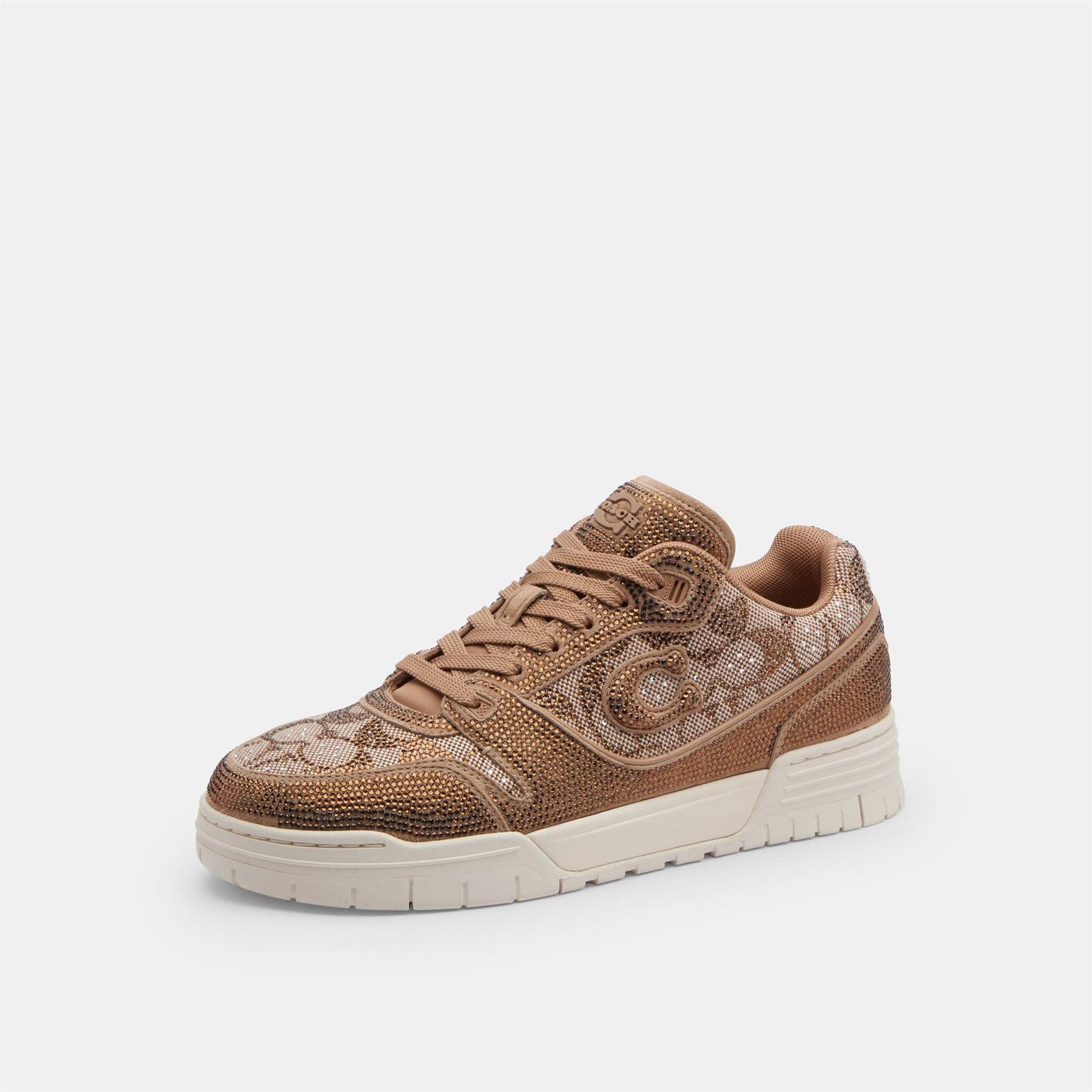 Coach Color Block Embossed Logo Lace-Up Trainers