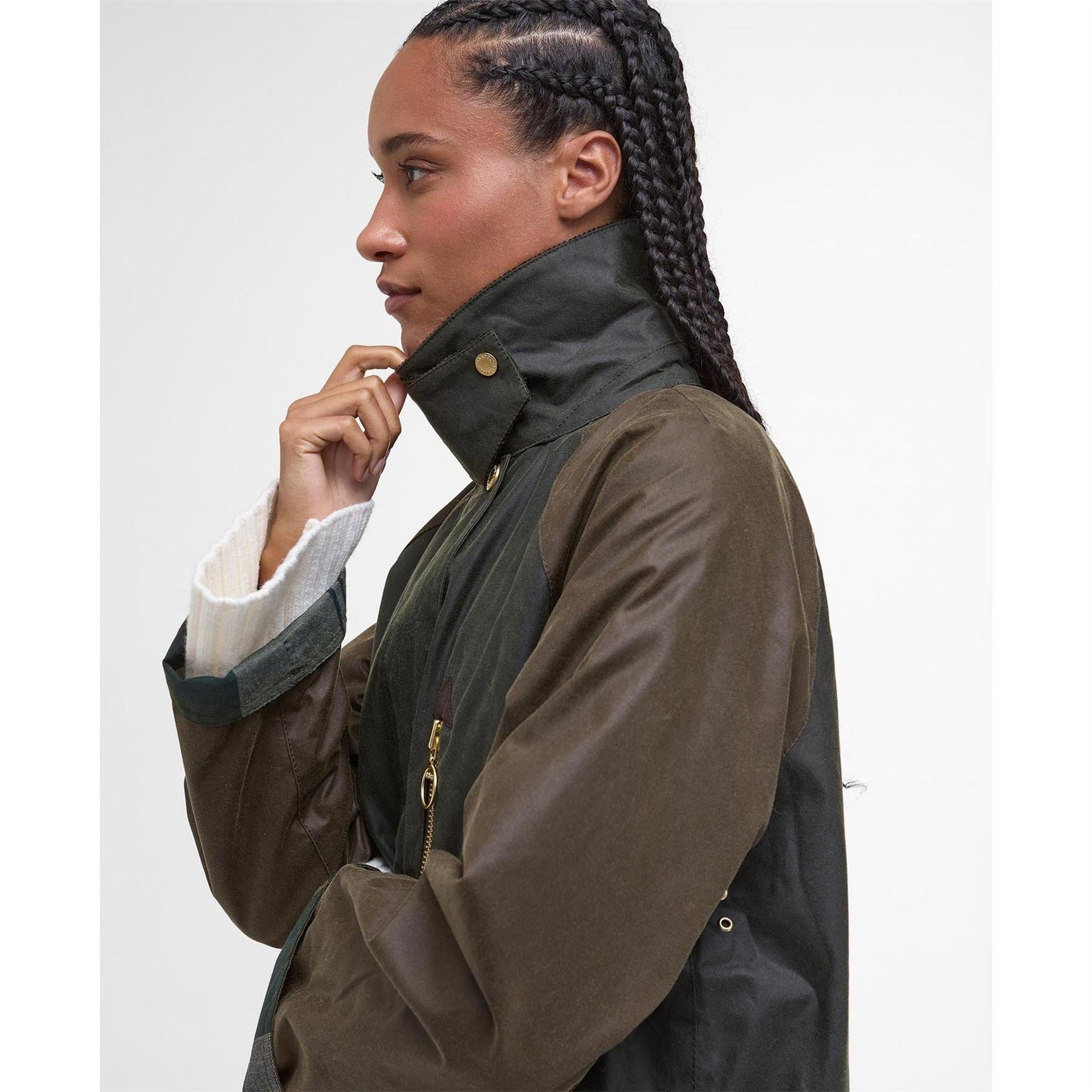 Barbour Evette Waxed Long Sleeve Wax Jacket