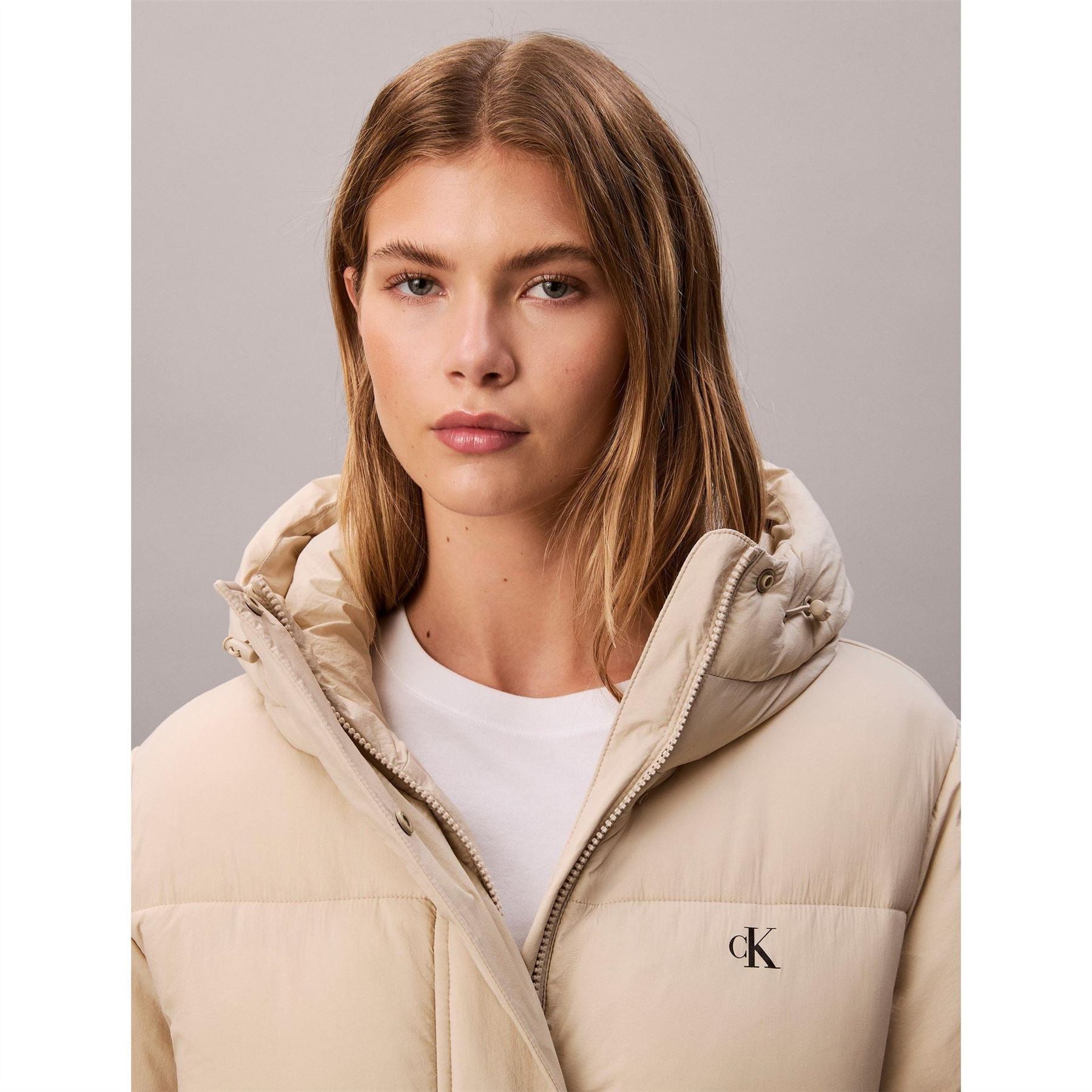 Calvin Klein Jeans Belted Medium Puffer Jacket