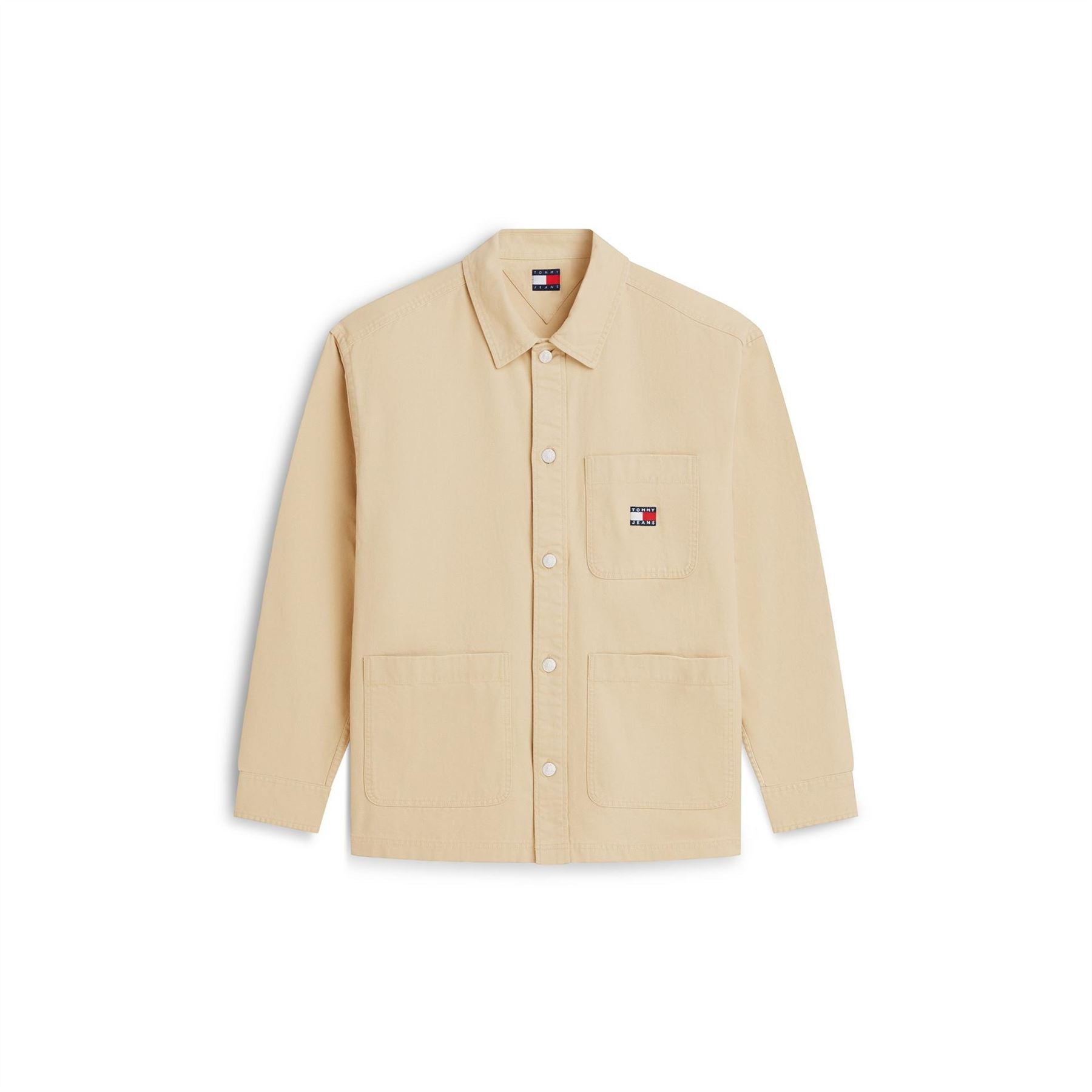 Tommy Jeans Essential Solid Patterned Front Pocket Overshirt