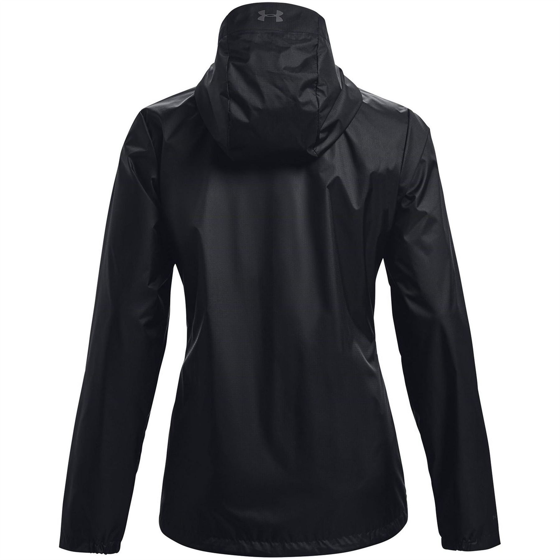Under Armour Solid Patterned Hooded Zipped Pocket Rain Jacket