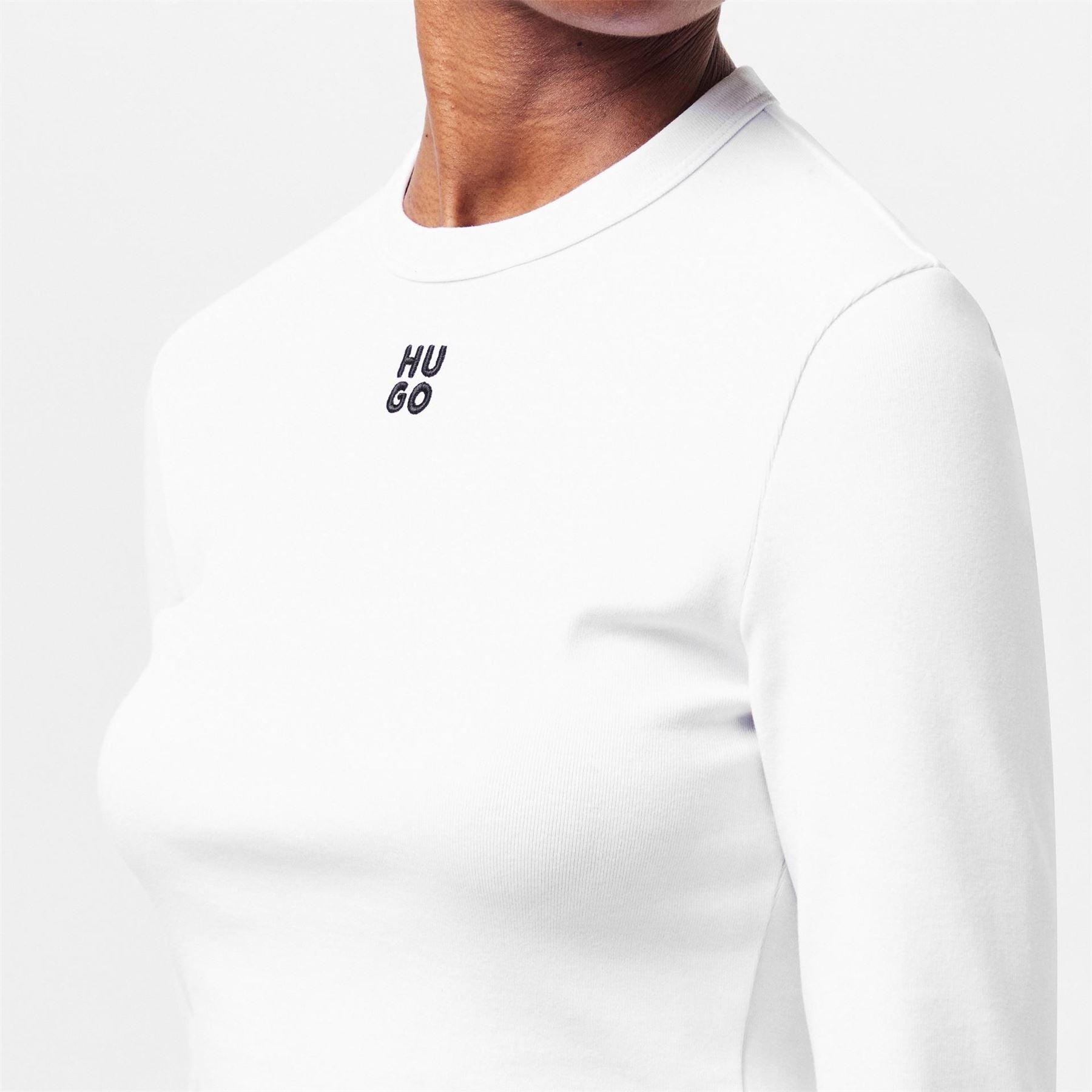 Hugo Long Sleeve Crop Top