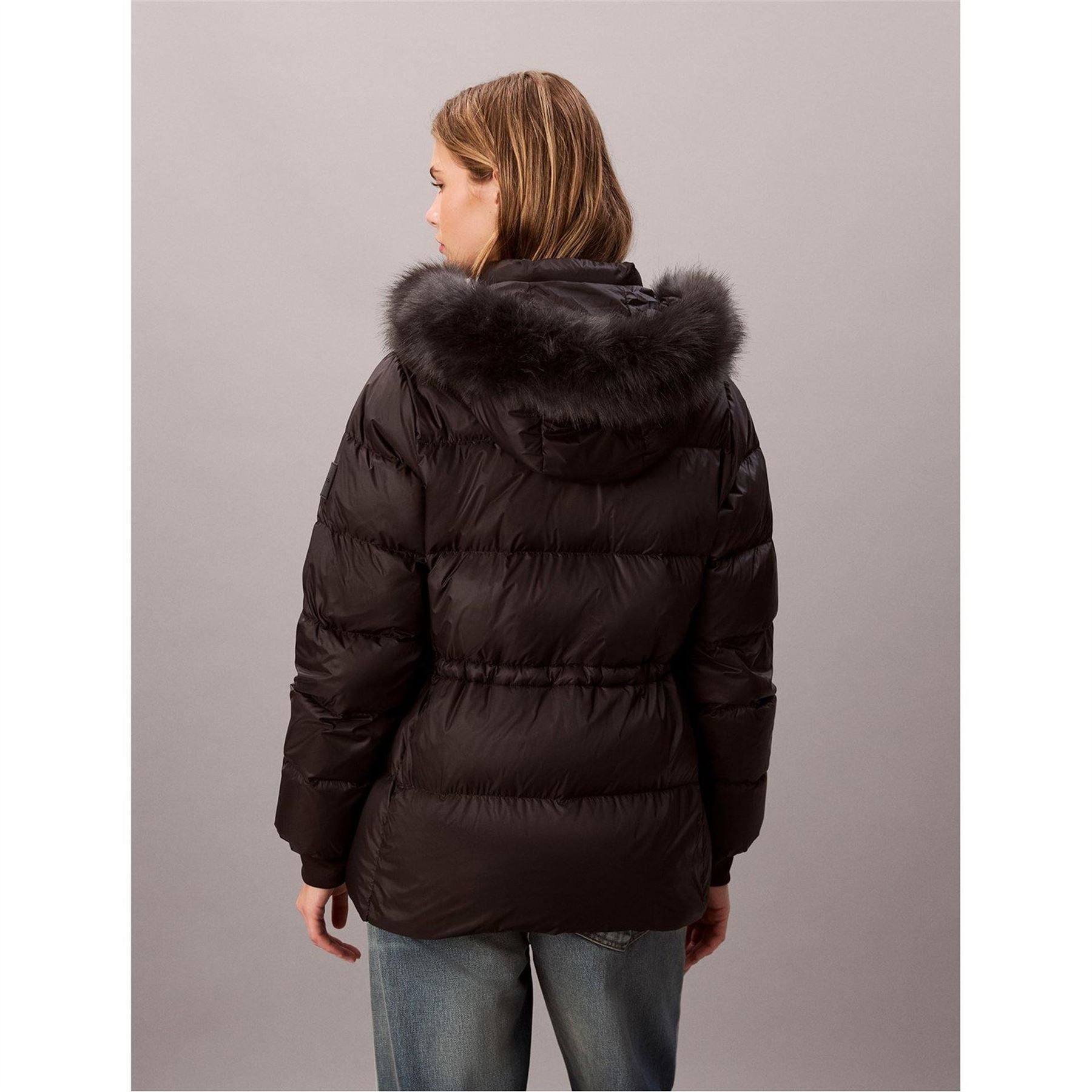 Calvin Klein Jeans Medium Fur Puffer Jacket