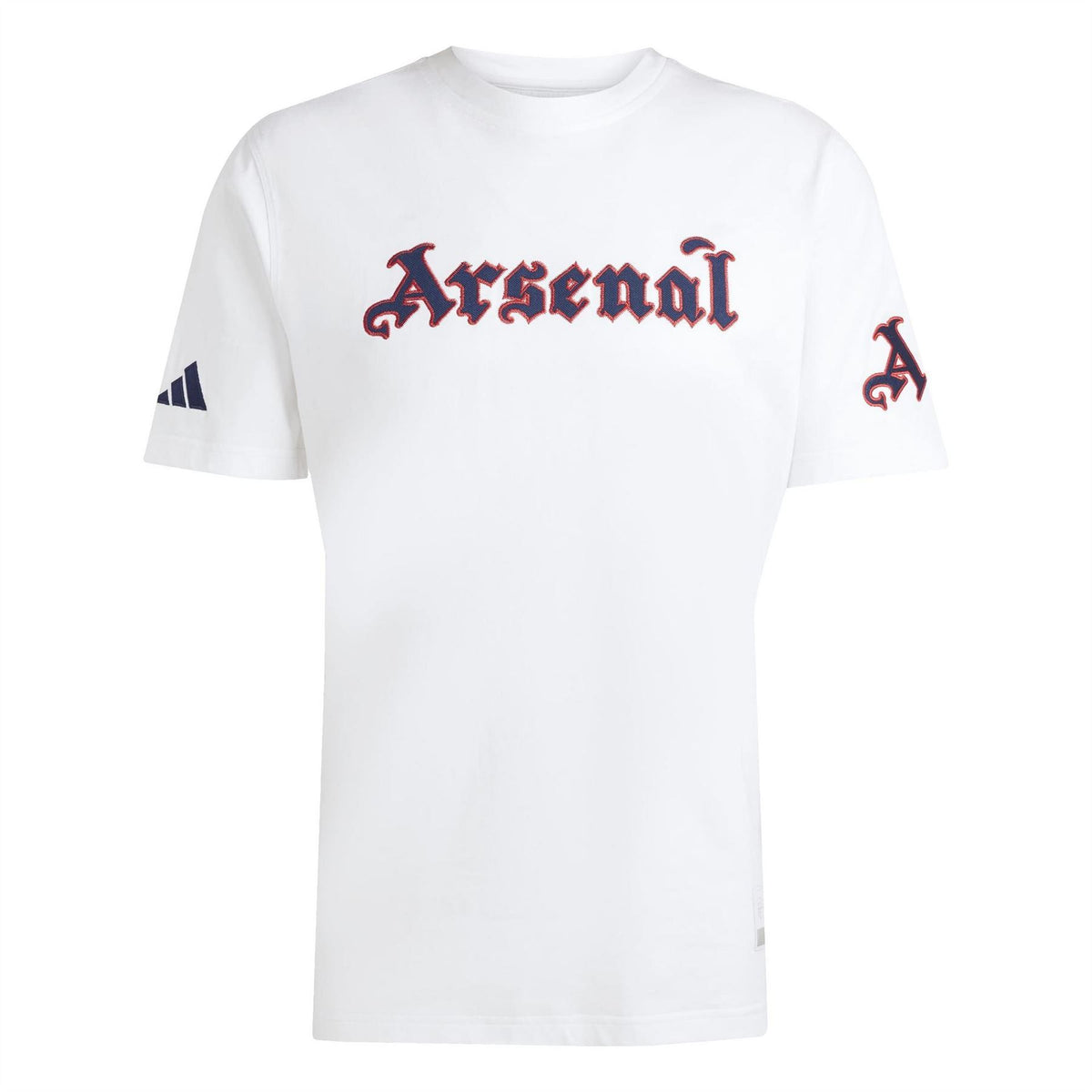 adidas Arsenal Logo Print Crew Neck Short Sleeve T-Shirt