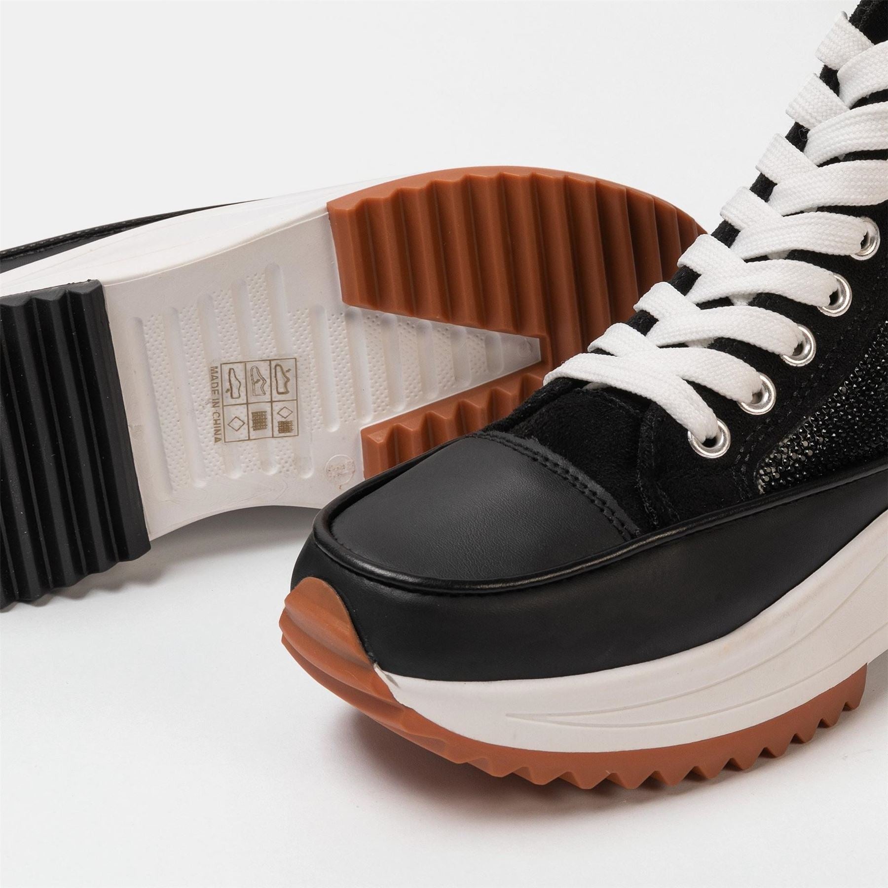 Firetrap Platform Hi Top Ladies Trainers