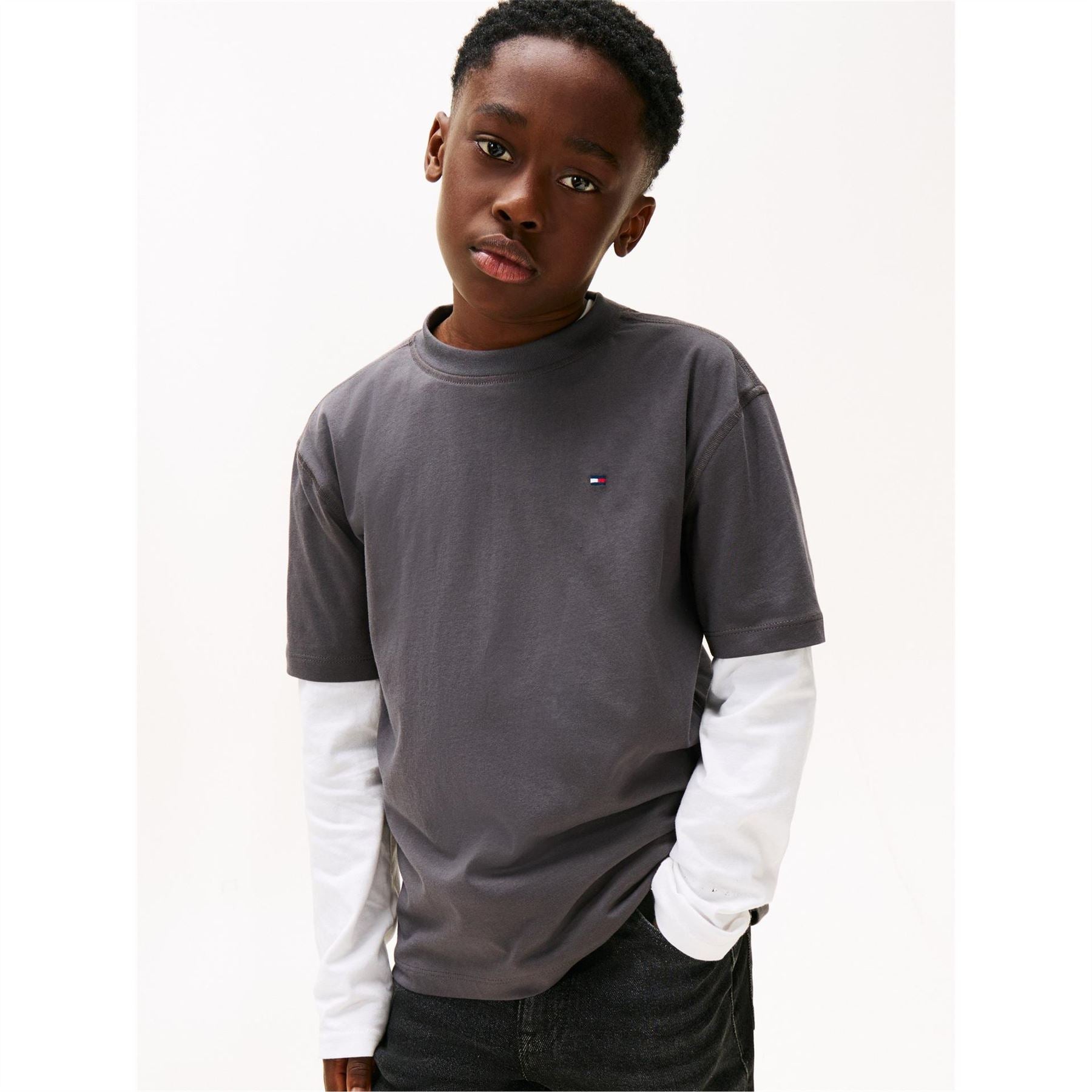 Tommy Hilfiger Printed Logo Crew Neck Short Sleeve Jersey T-Shirt