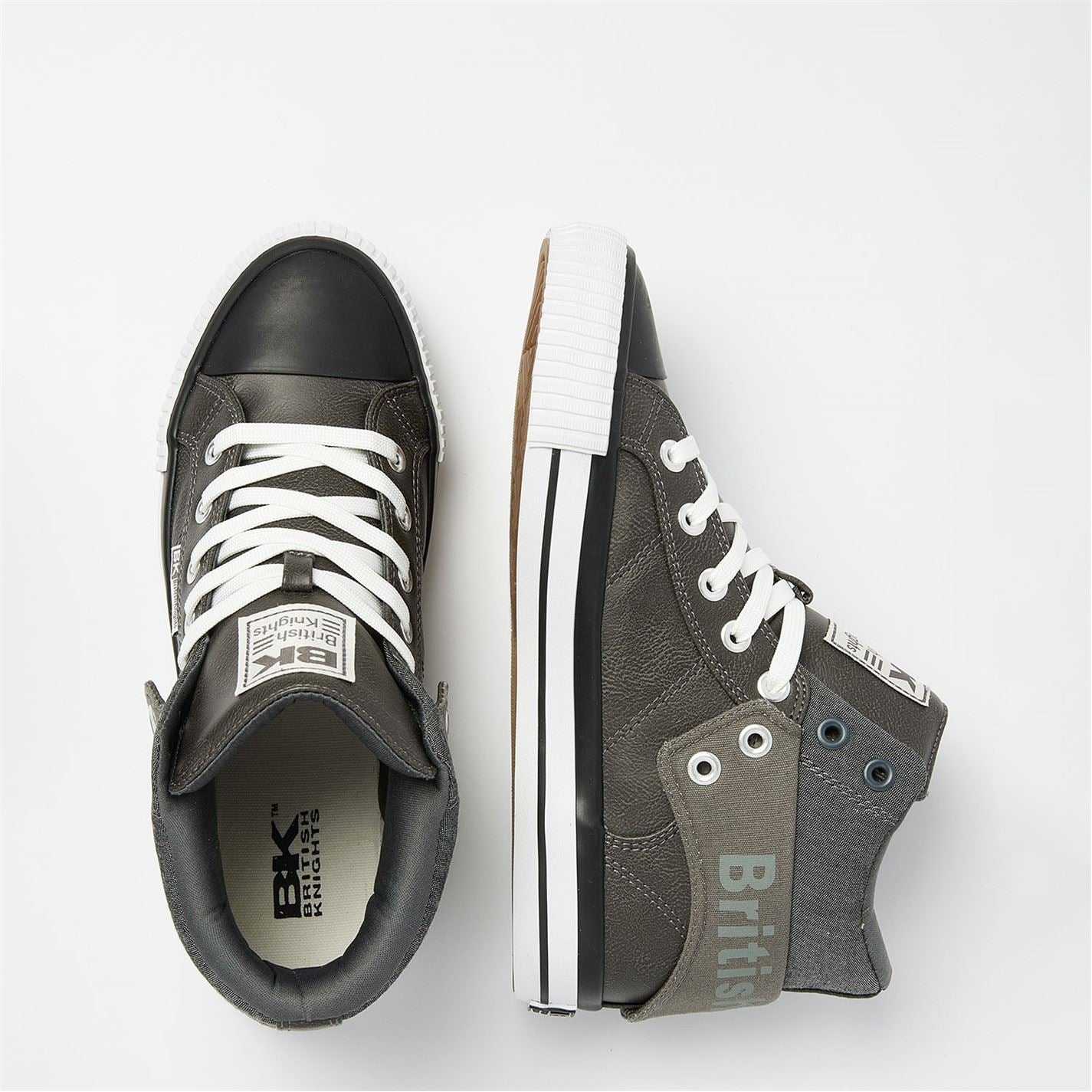British Knights Roco Fold Pu High Tops Juniors