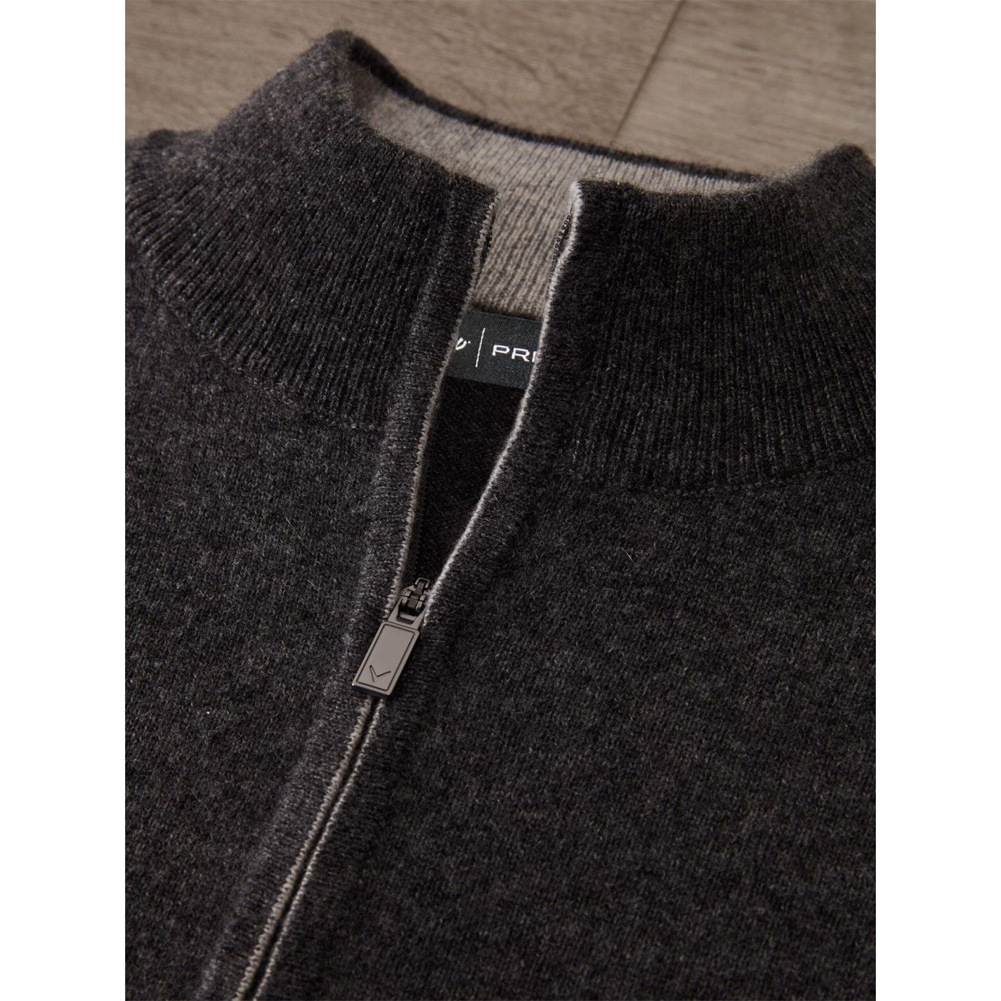 Callaway Premium Luxe Zip Neck Long Sleeve Sweater