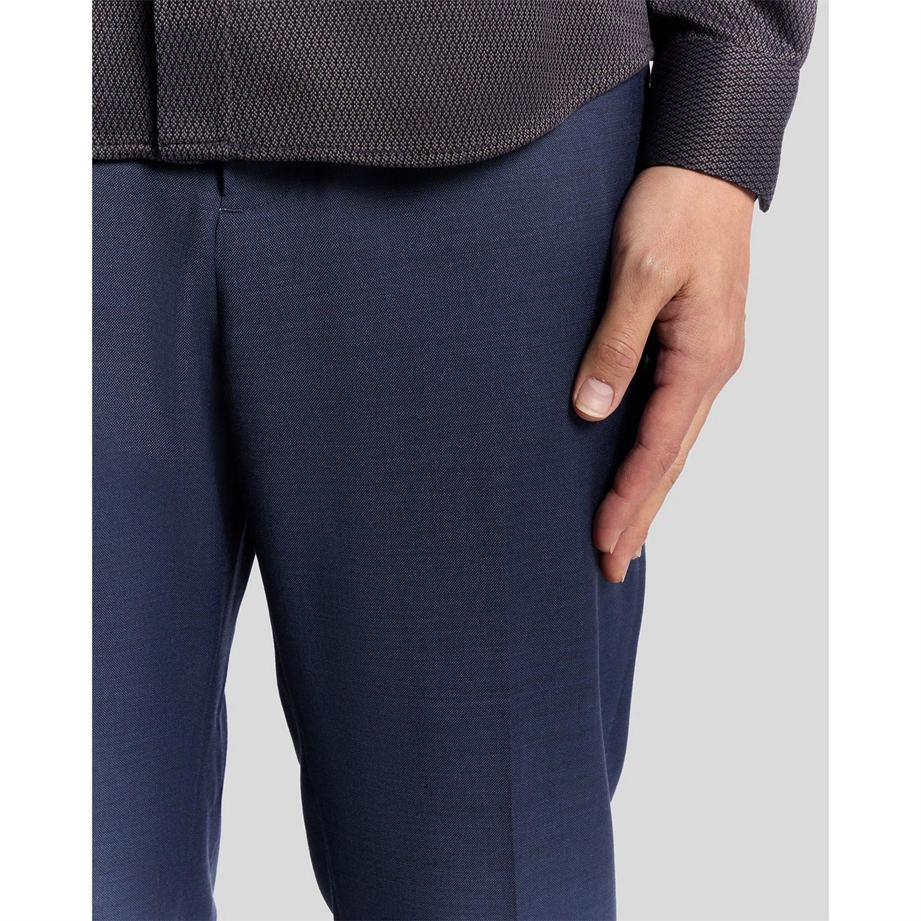 Lyle and Scott Solid Patterned Straight Chinos