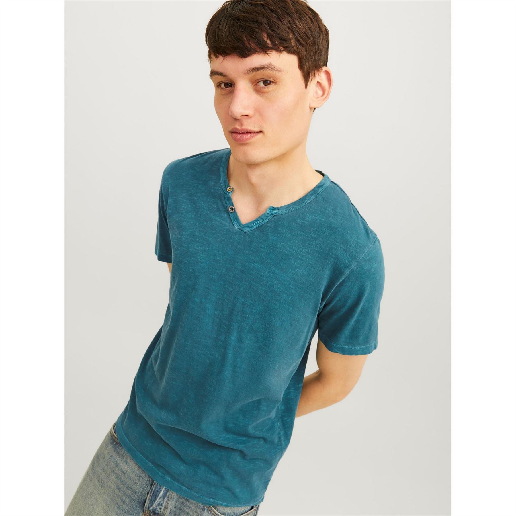 Jack and Jones V-Neck Regular Fit Short Sleeve T-Shirt