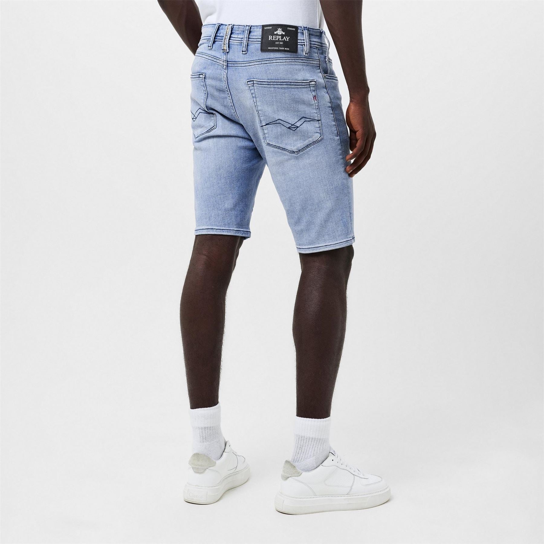 Replay Stretch Slim Fit Denim Shorts
