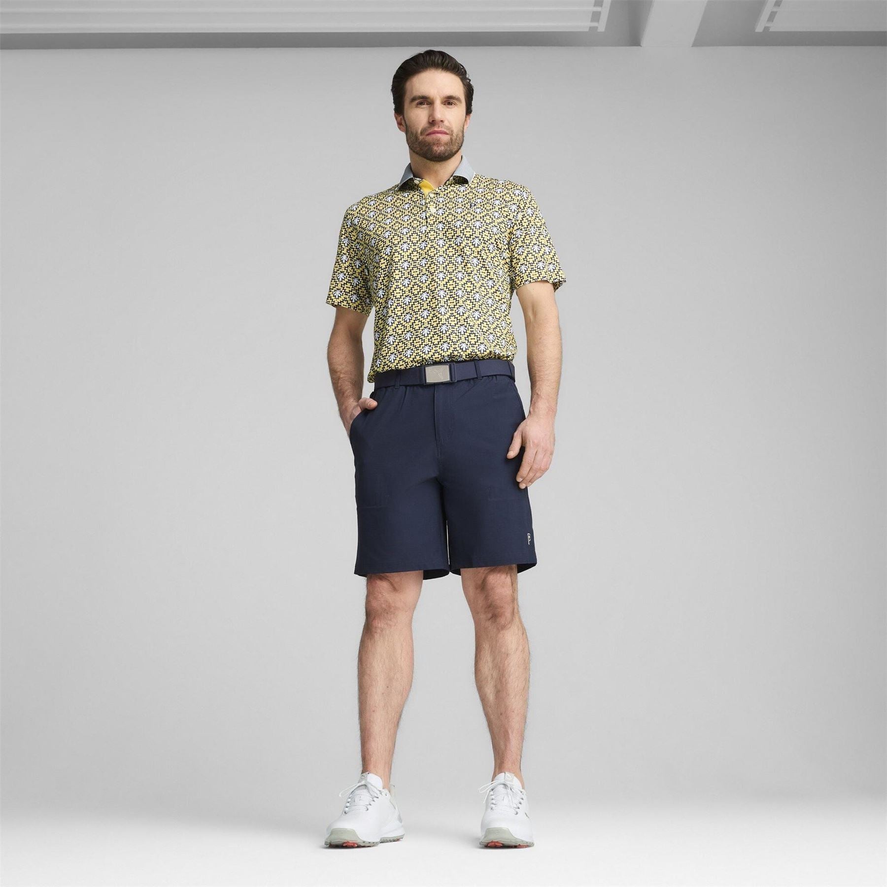 Puma Tile Short Sleeve Performance Polo Shirt